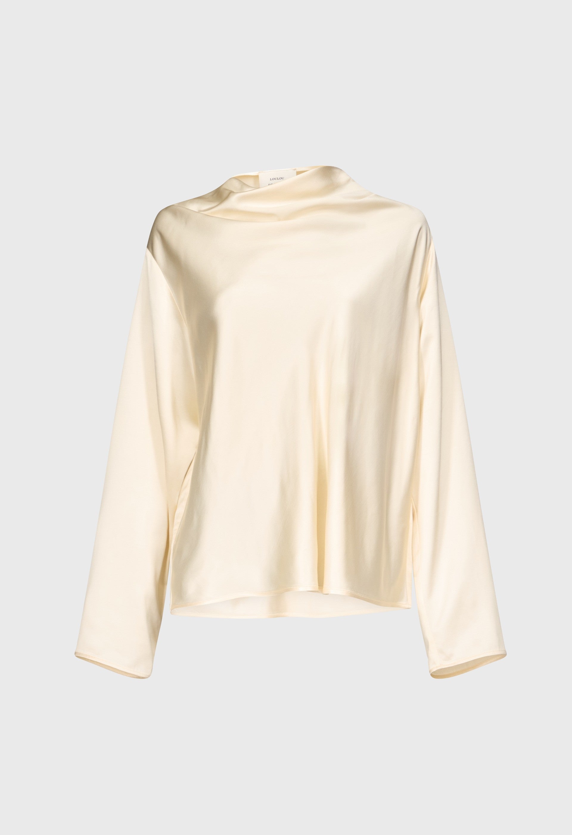 RIDDY Draped satin blouse