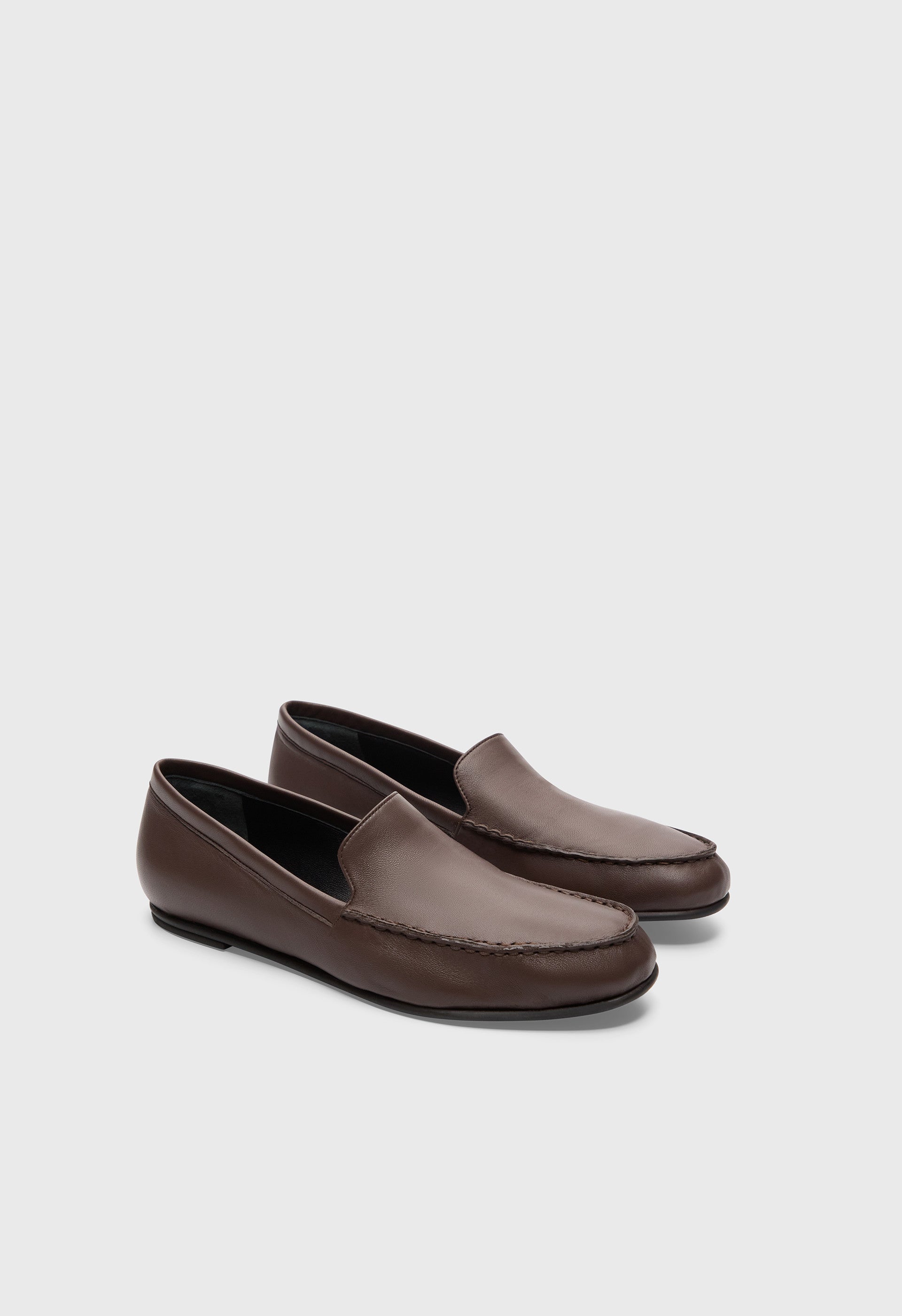 BOROS Mocassins en cuir nappa