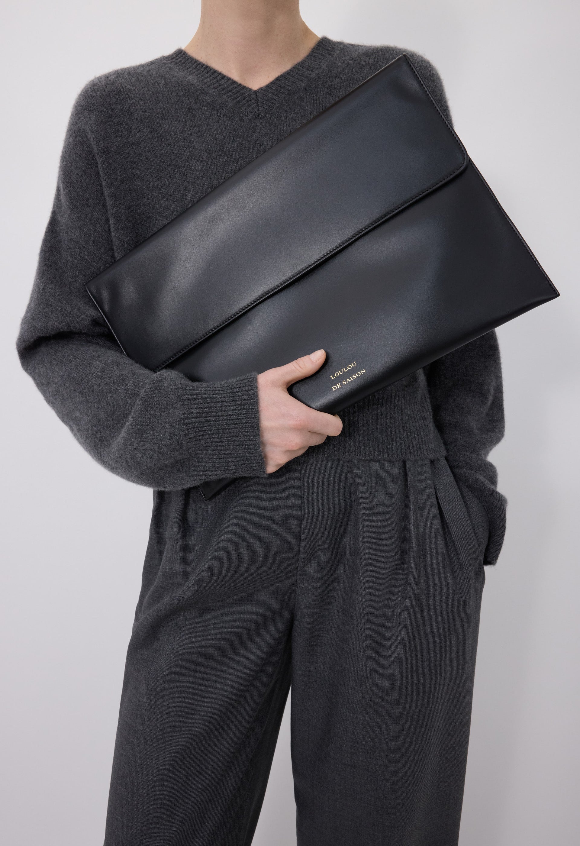 GAIA Leather clutch