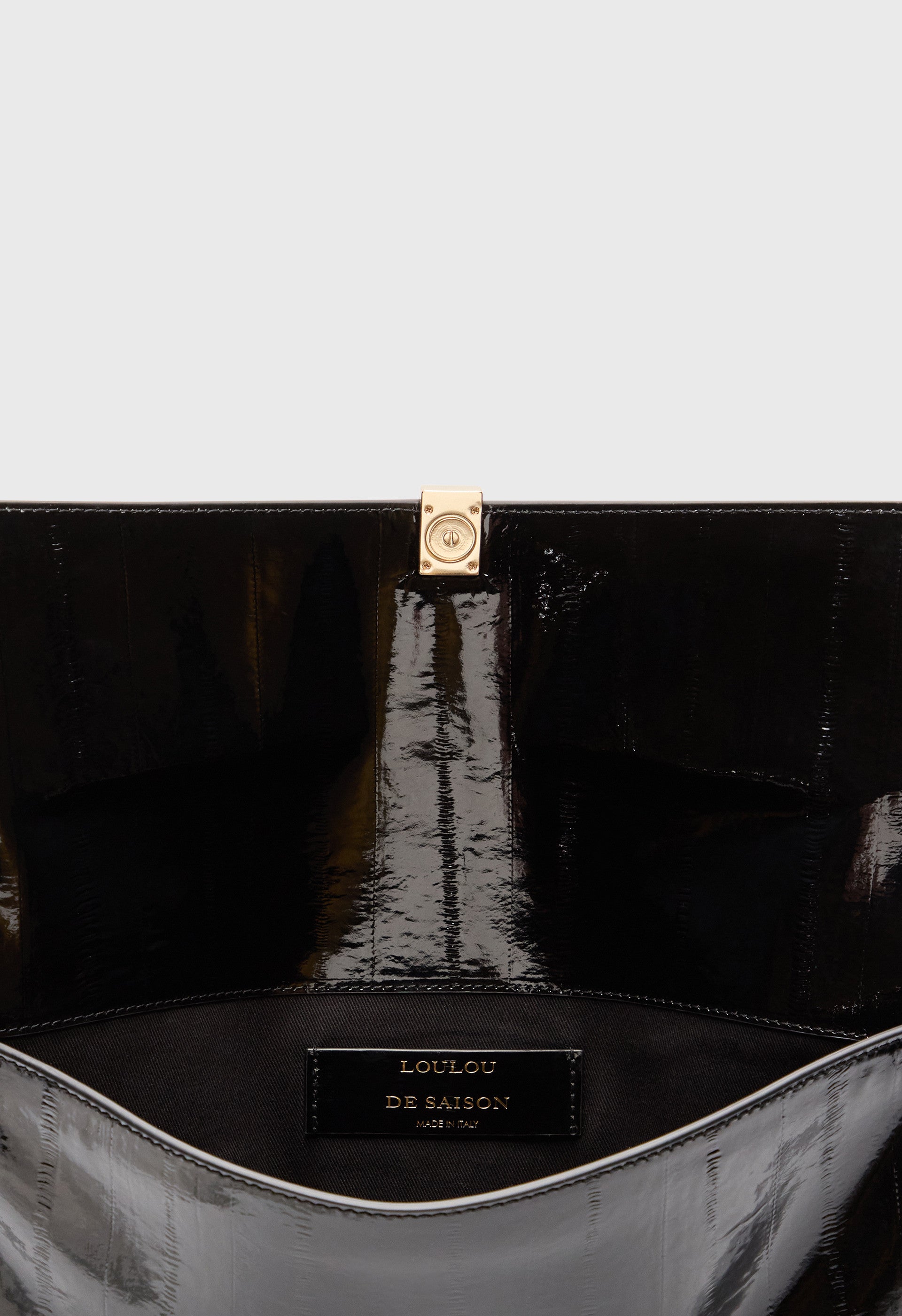 LYDIAN Pochette en cuir effet anguille