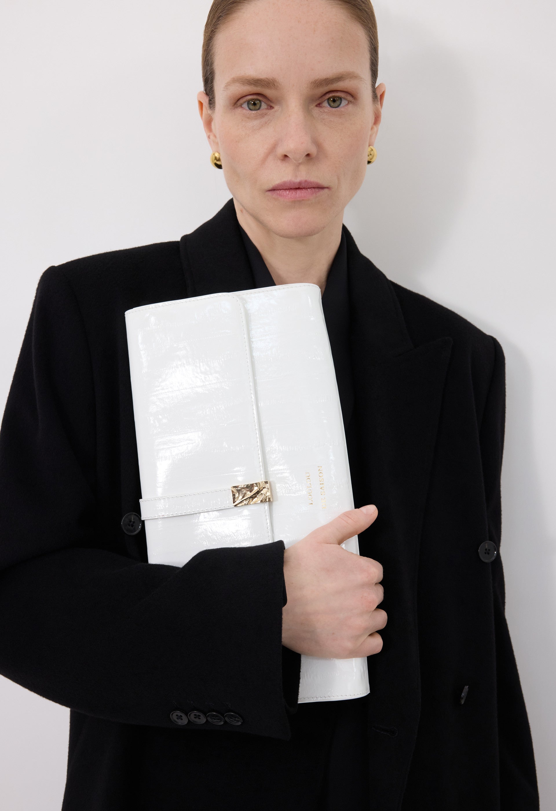 LYDIAN Pochette en cuir effet anguille