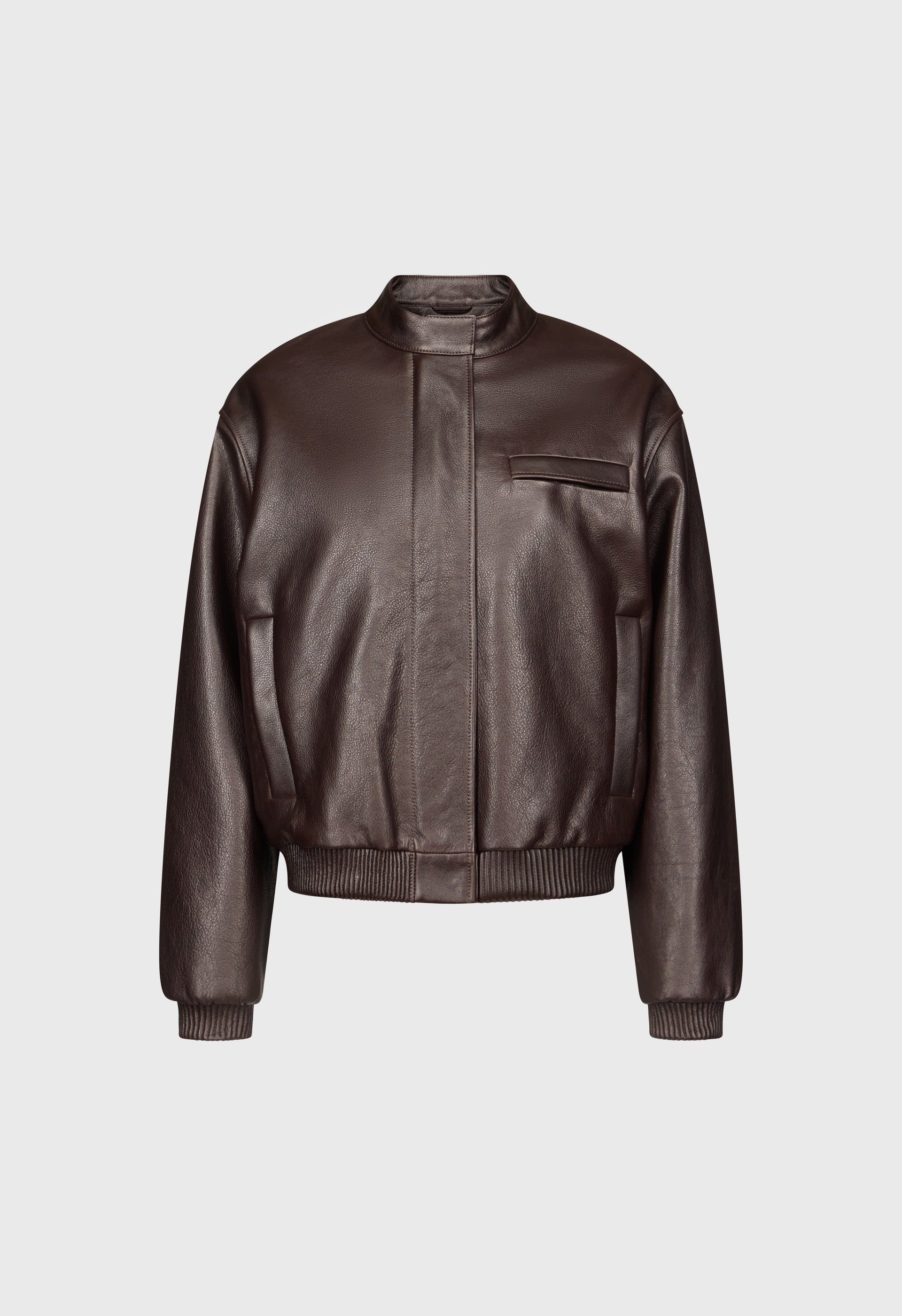 MARLOW Leather bomber jacket