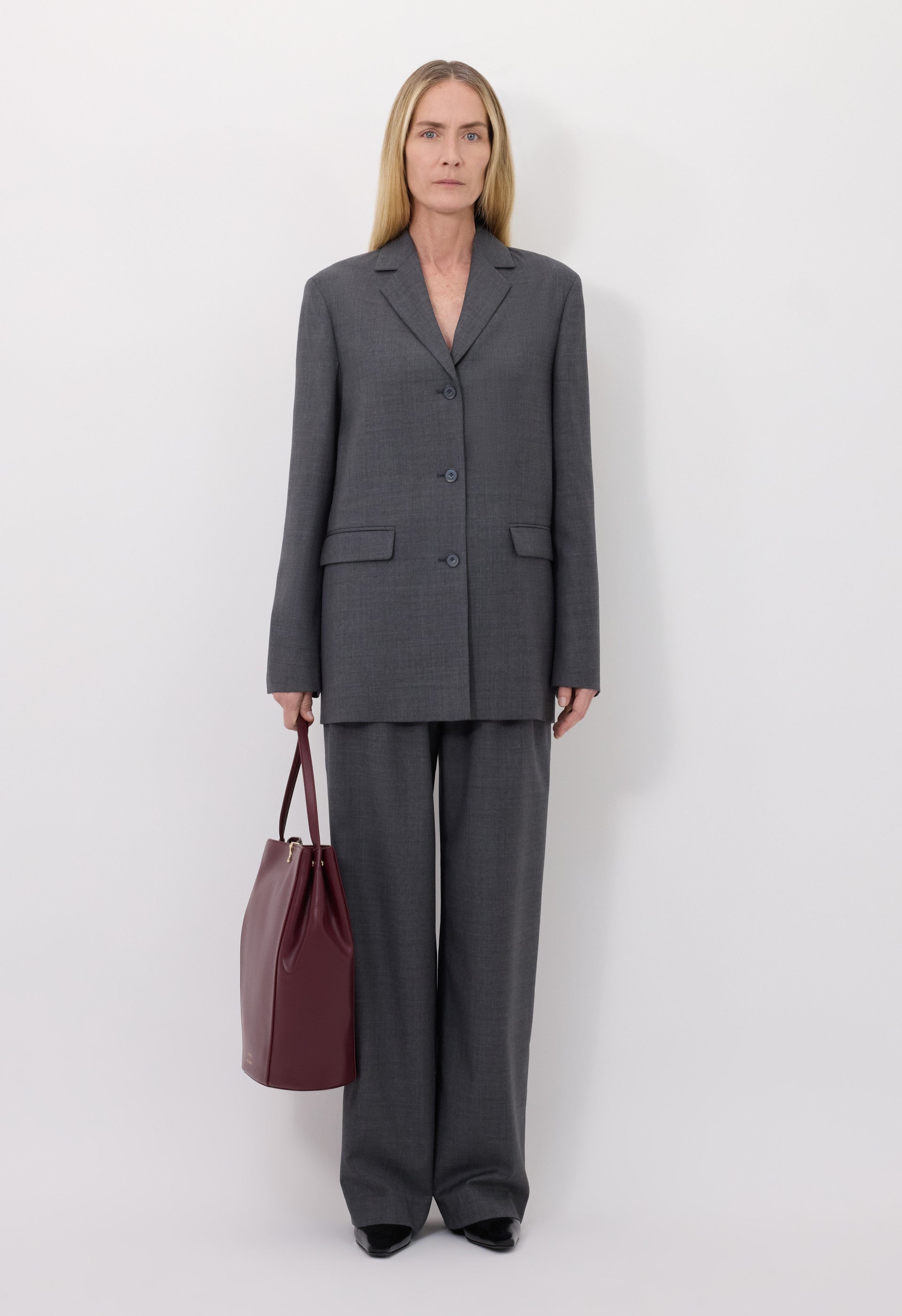 MARCIA Chambray wool jacket