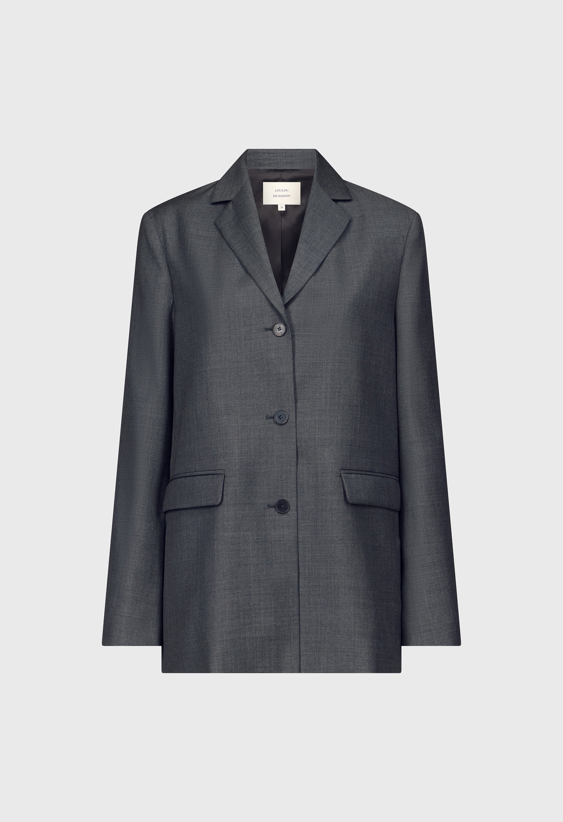 MARCIA Chambray wool jacket