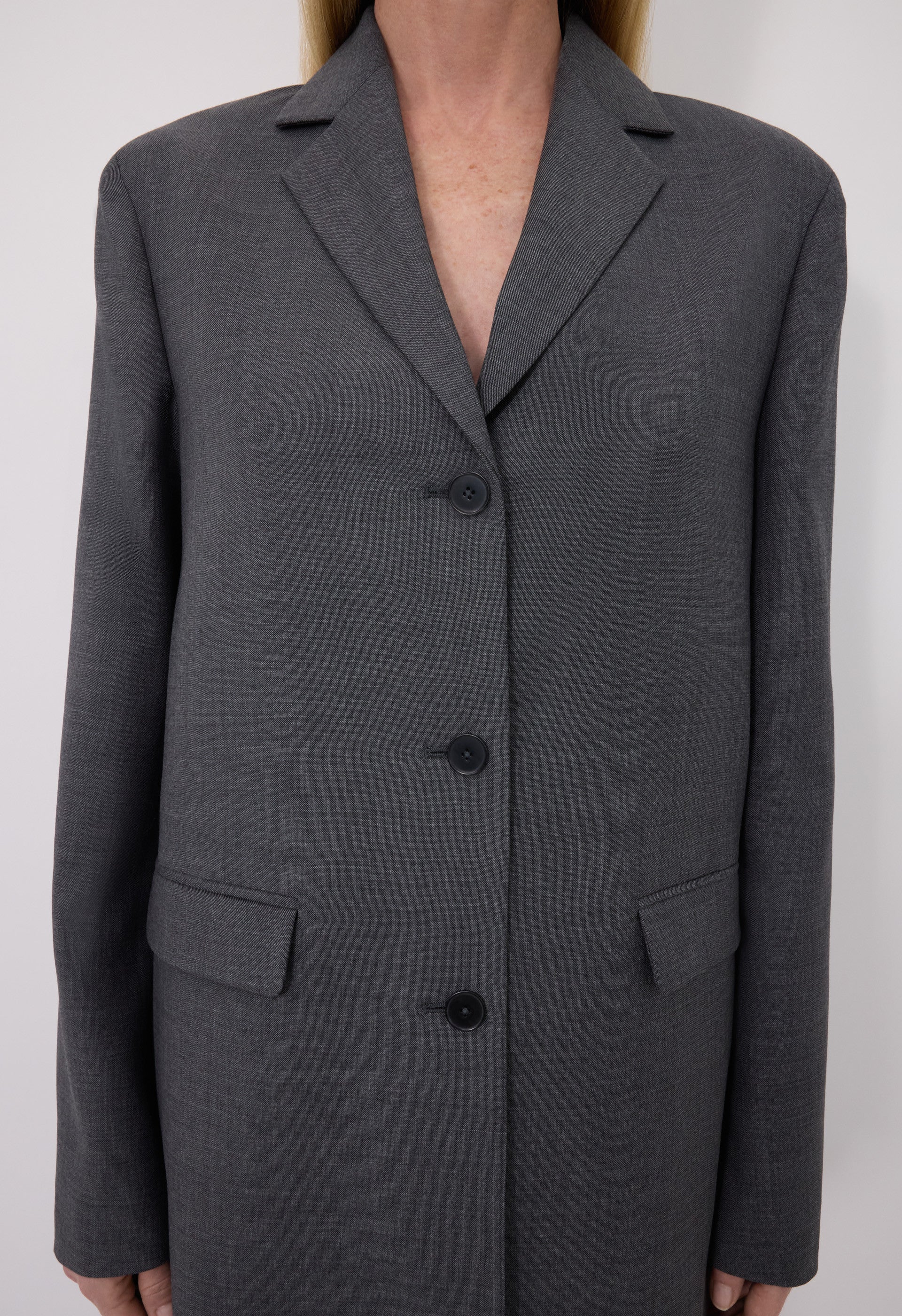 MARCIA Chambray wool jacket