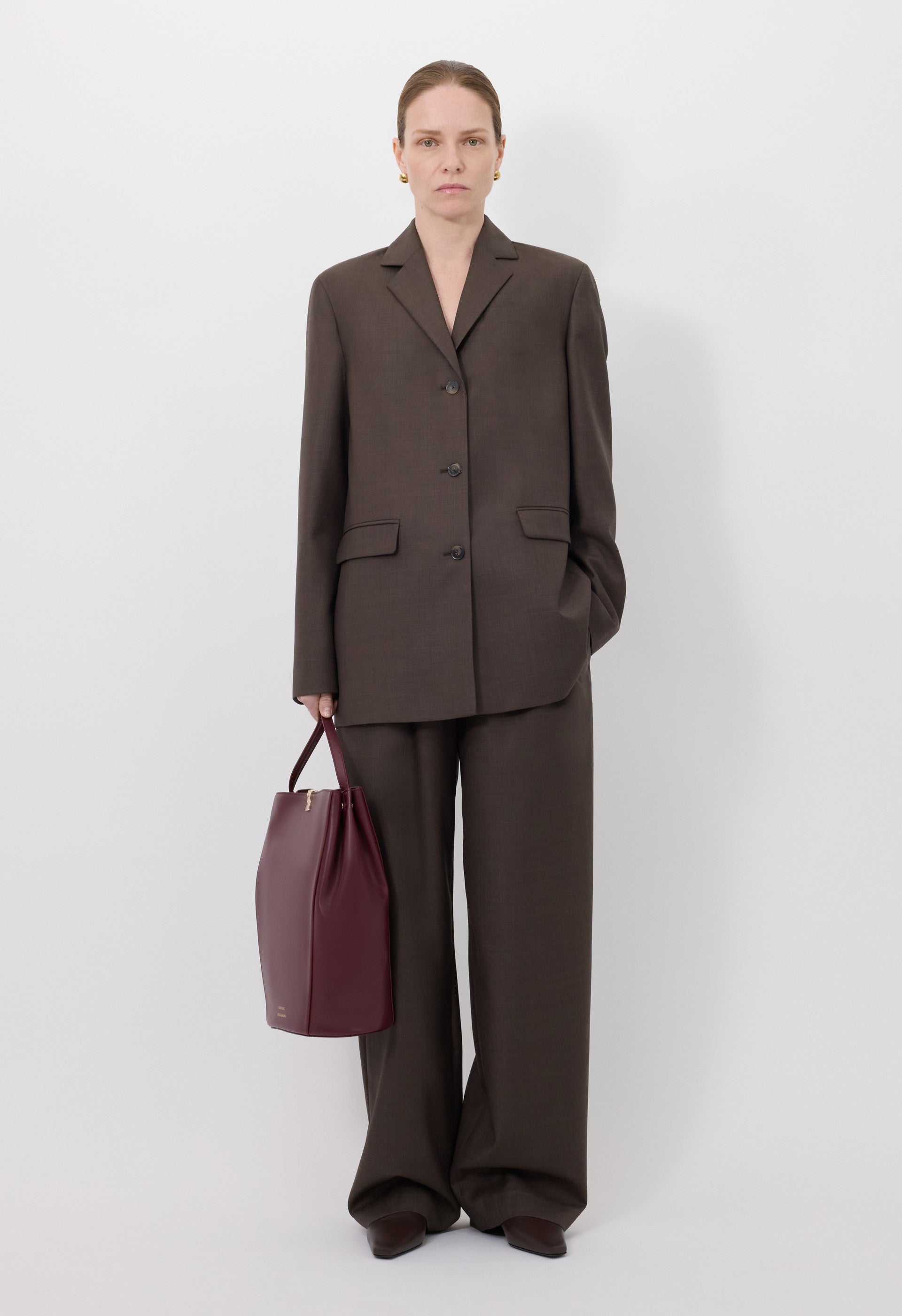 MARCIA Chambray wool jacket