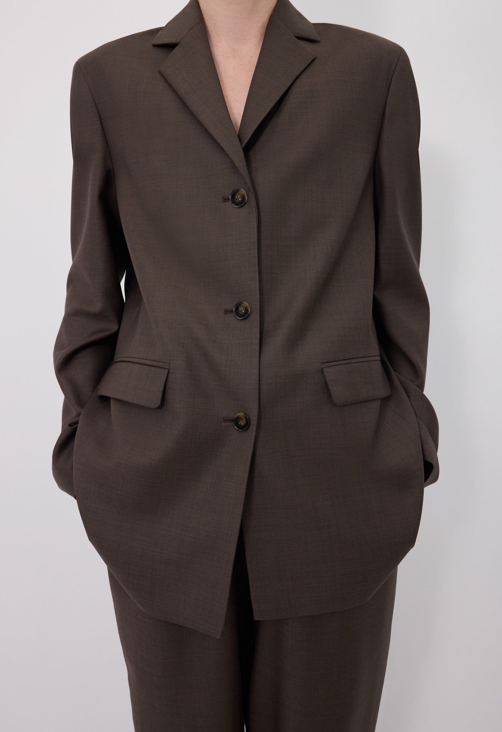 MARCIA Chambray wool jacket