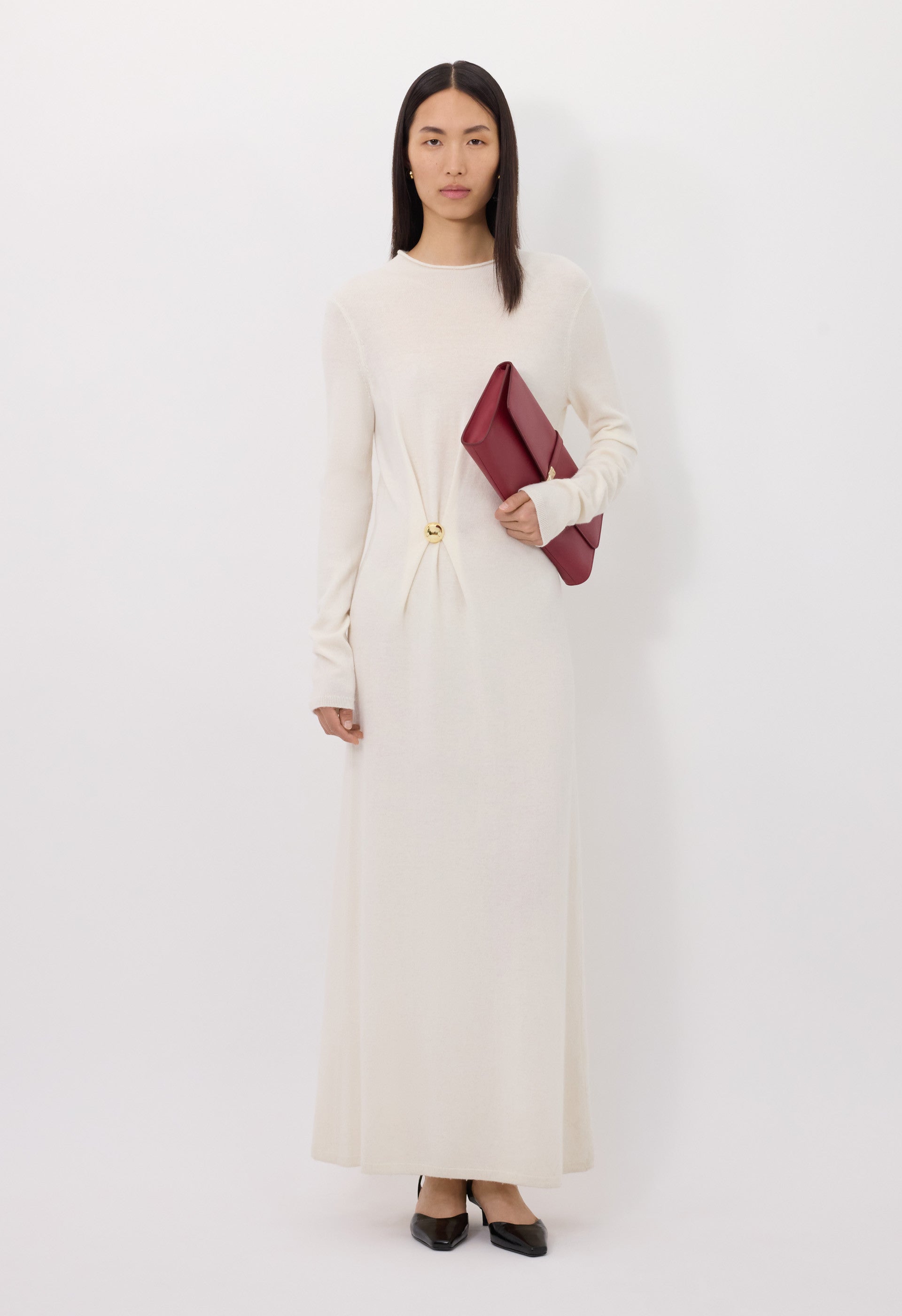 LUCERO Long metal ornament dress