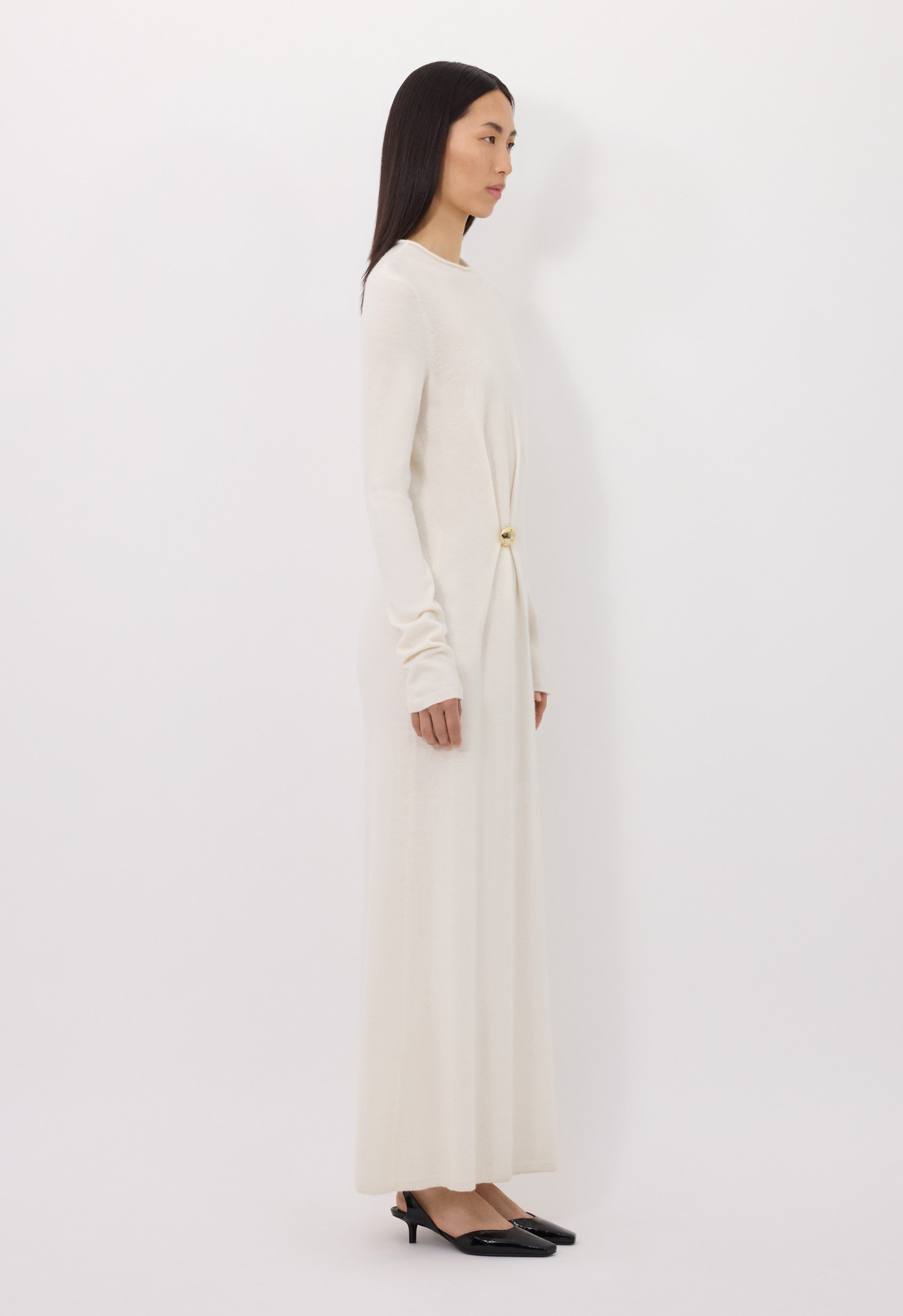 LUCERO Long metal ornament dress