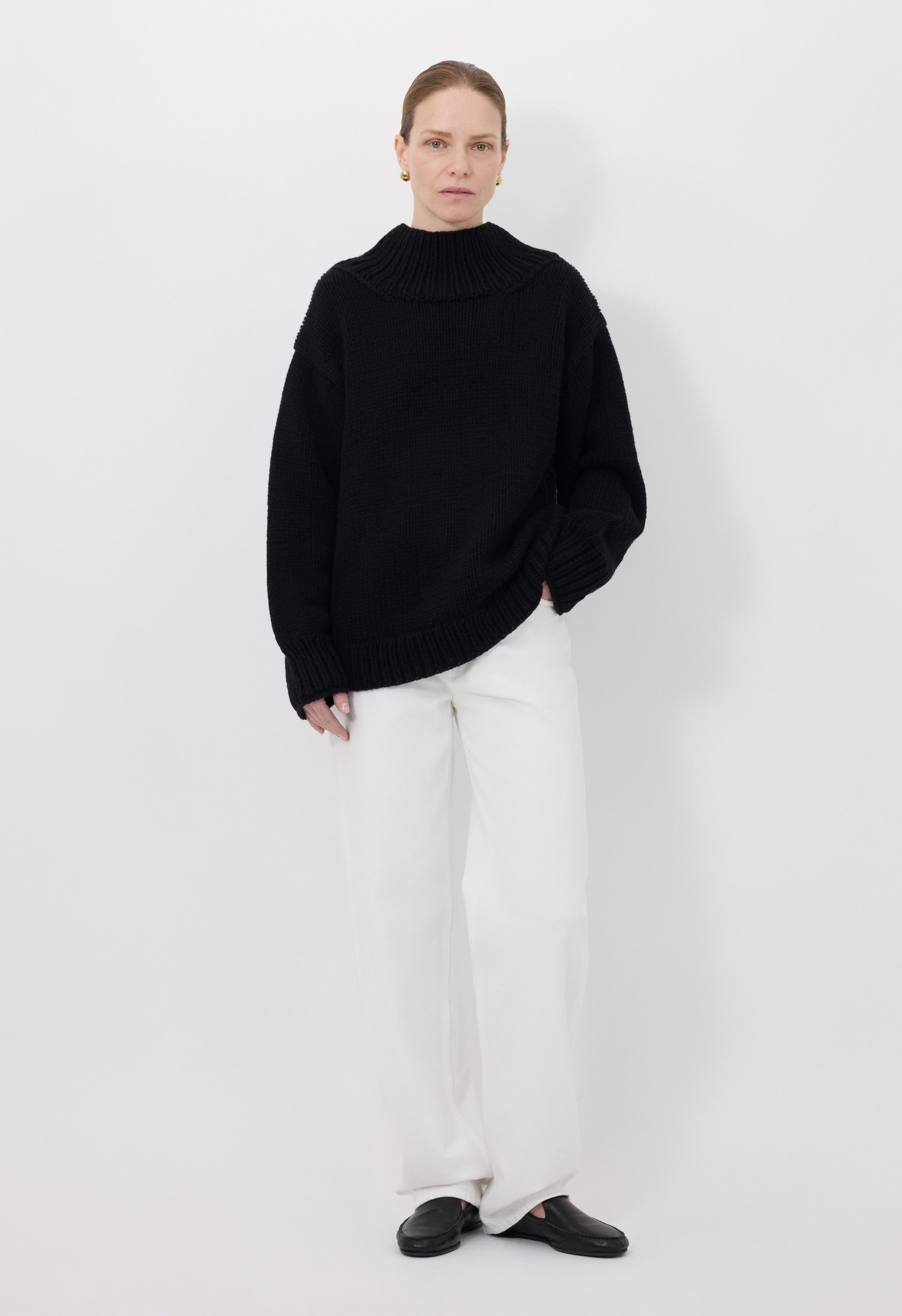 RYLE Hand-knit cashmere sweater