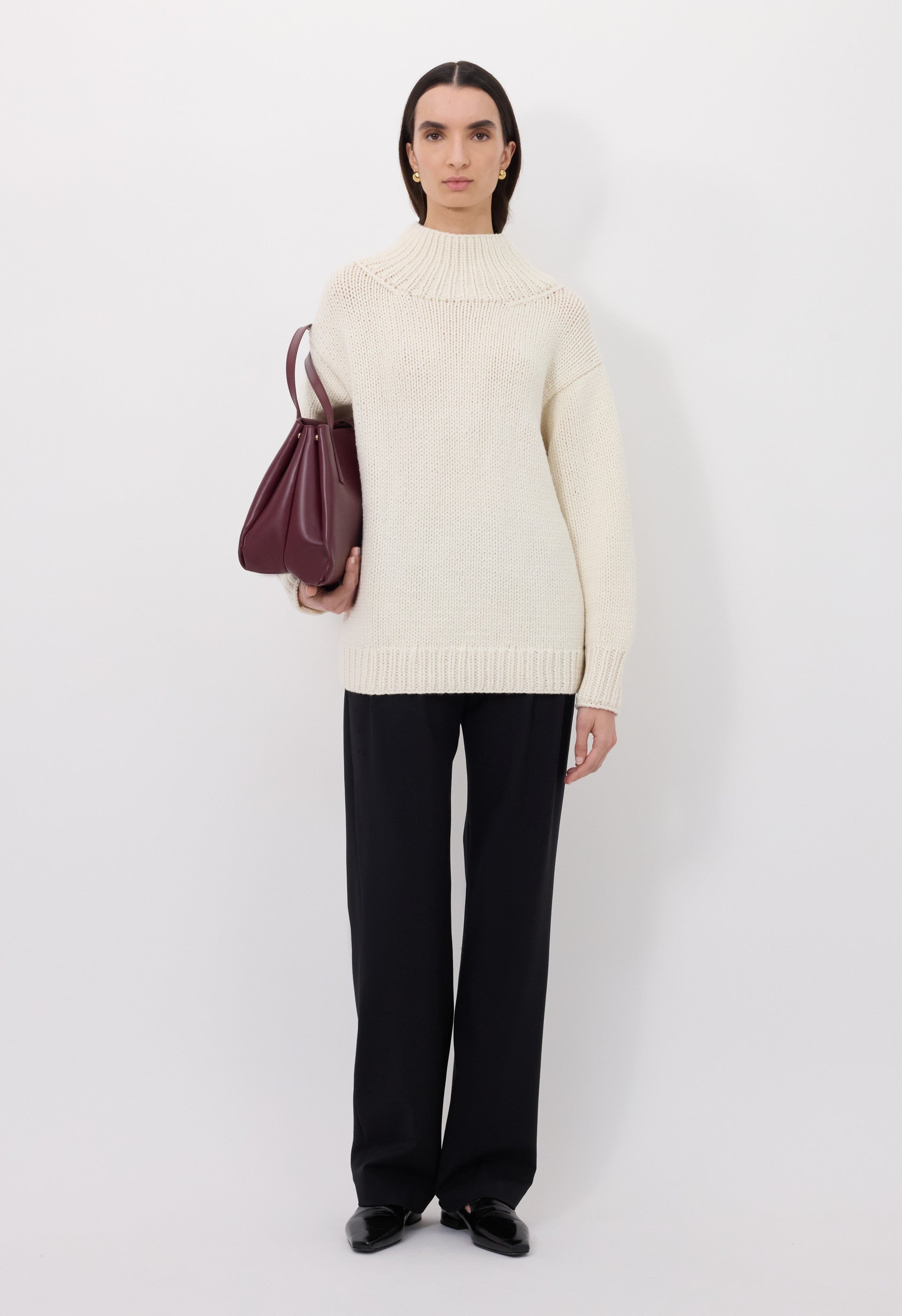 RYLE Hand-knit cashmere sweater