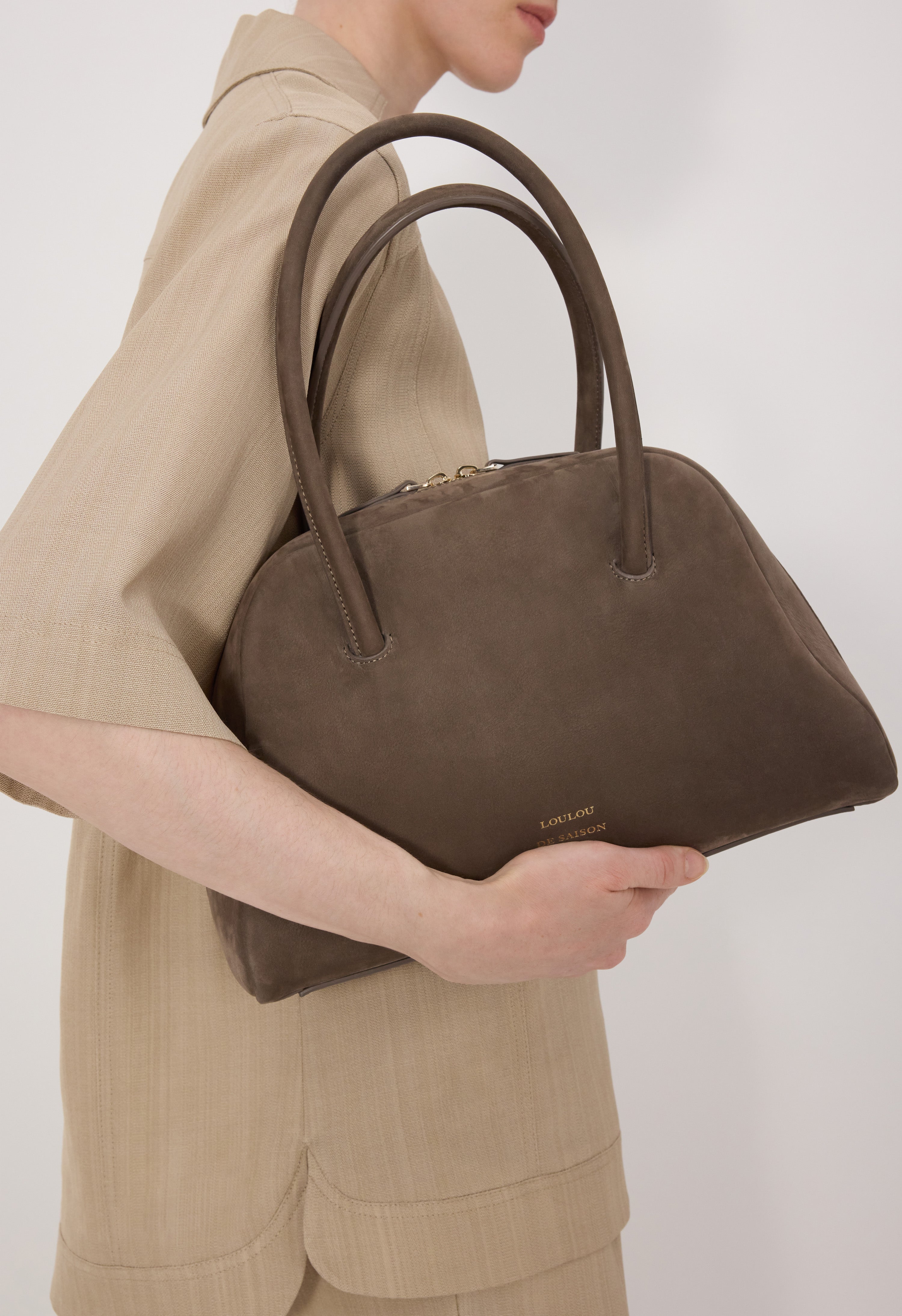 BRAHMS Petit sac bowling en cuir