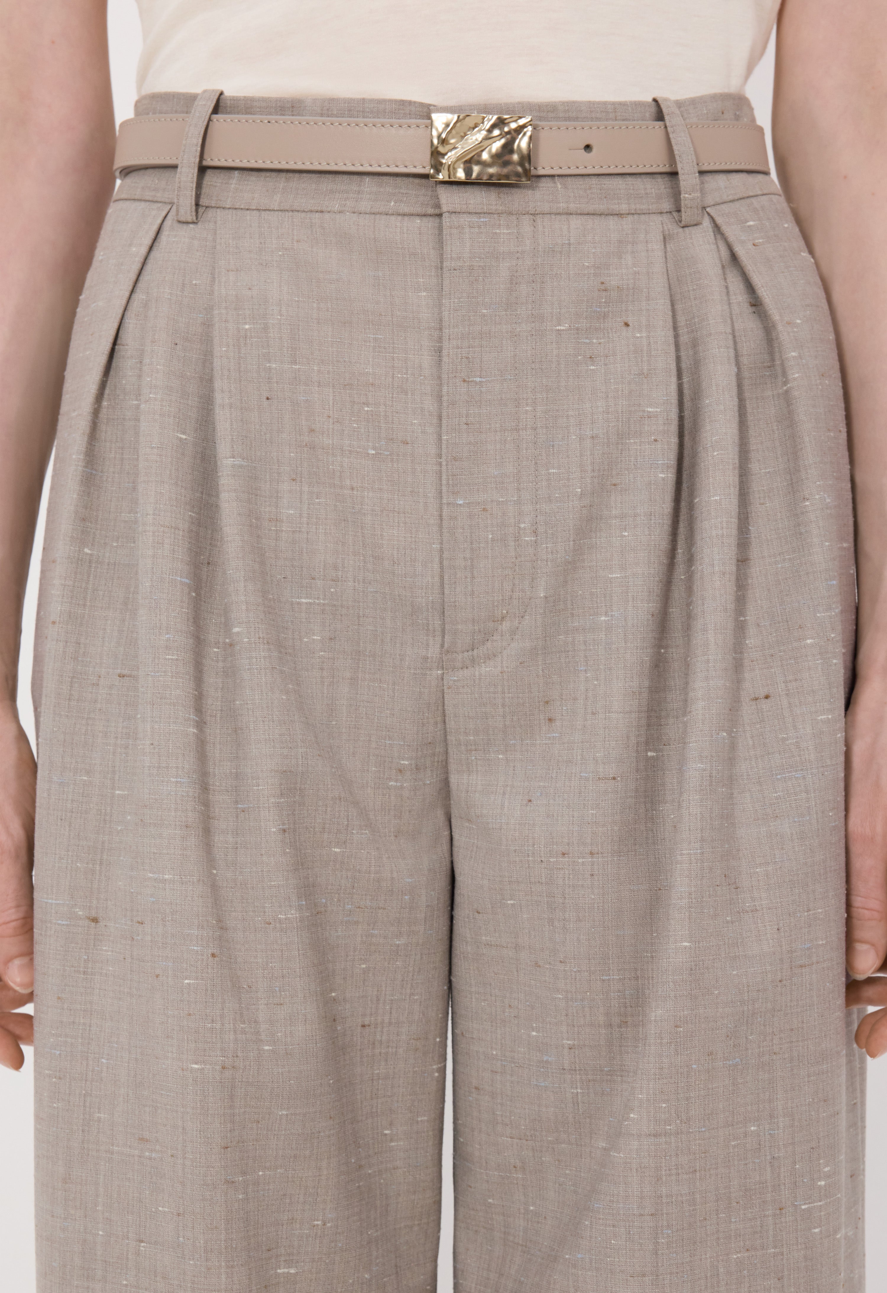 MINAR LDS Calf leather belt