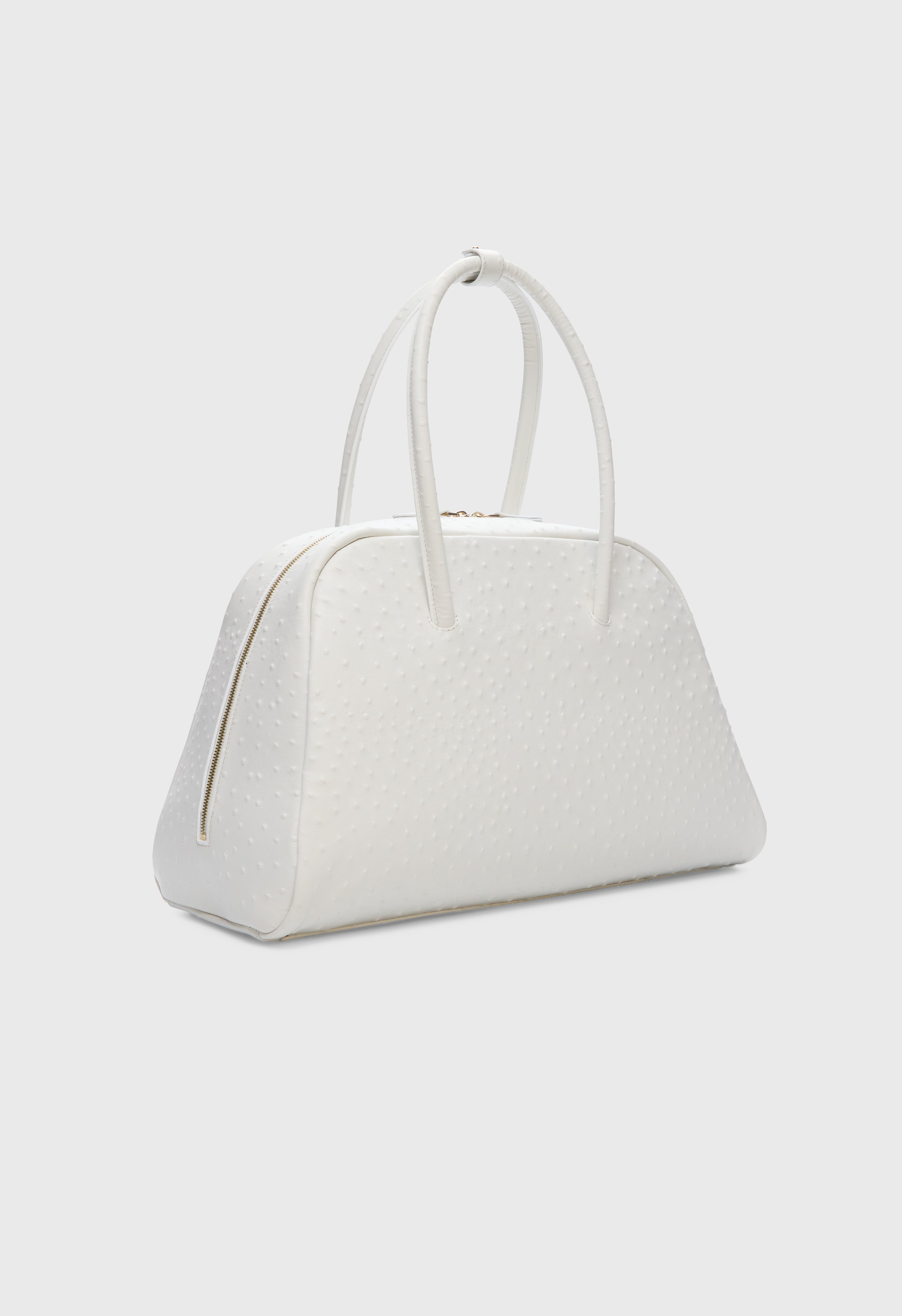 DARREN Ostrich-effect leather travel bag