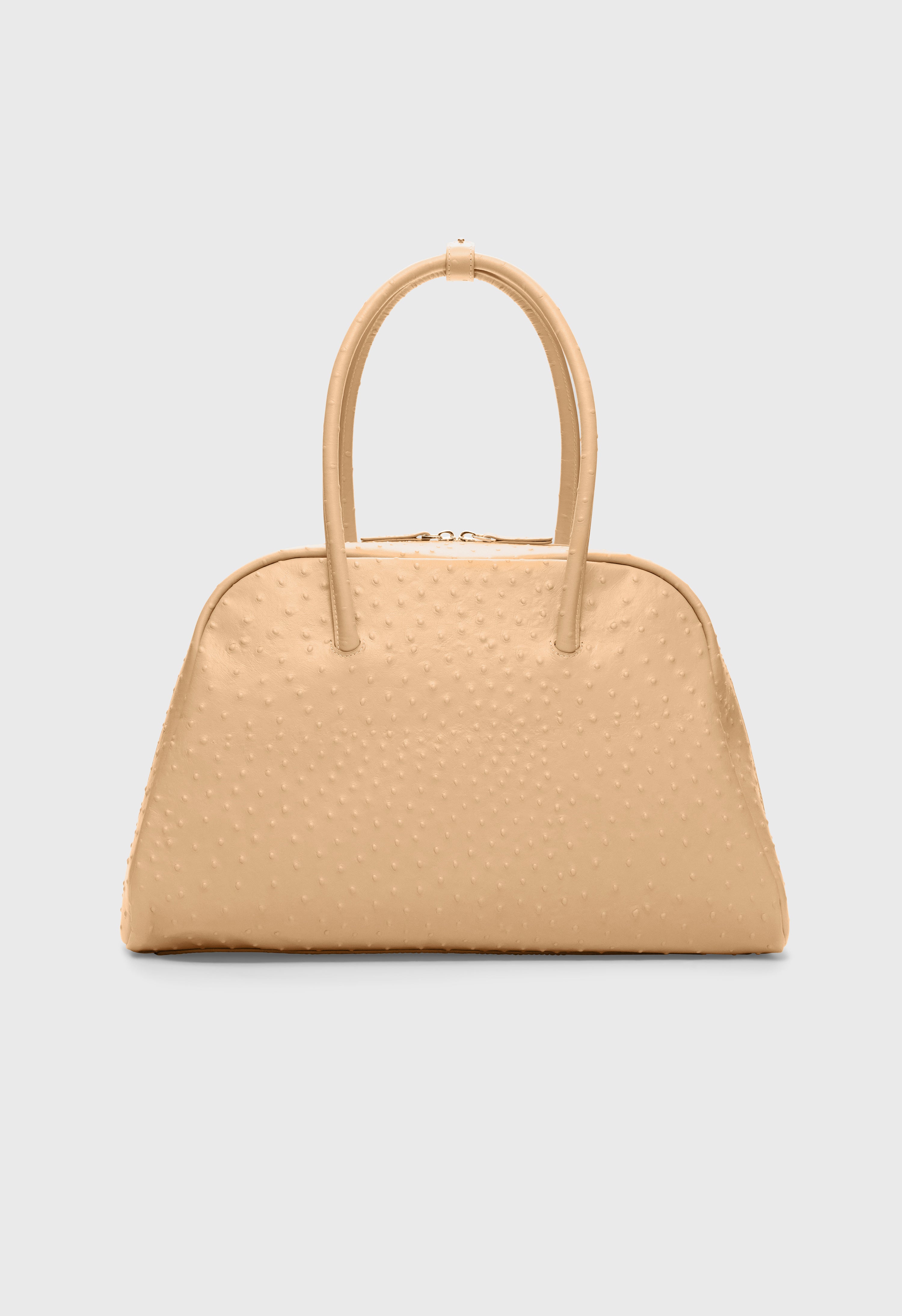 DARREN Ostrich-effect leather travel bag