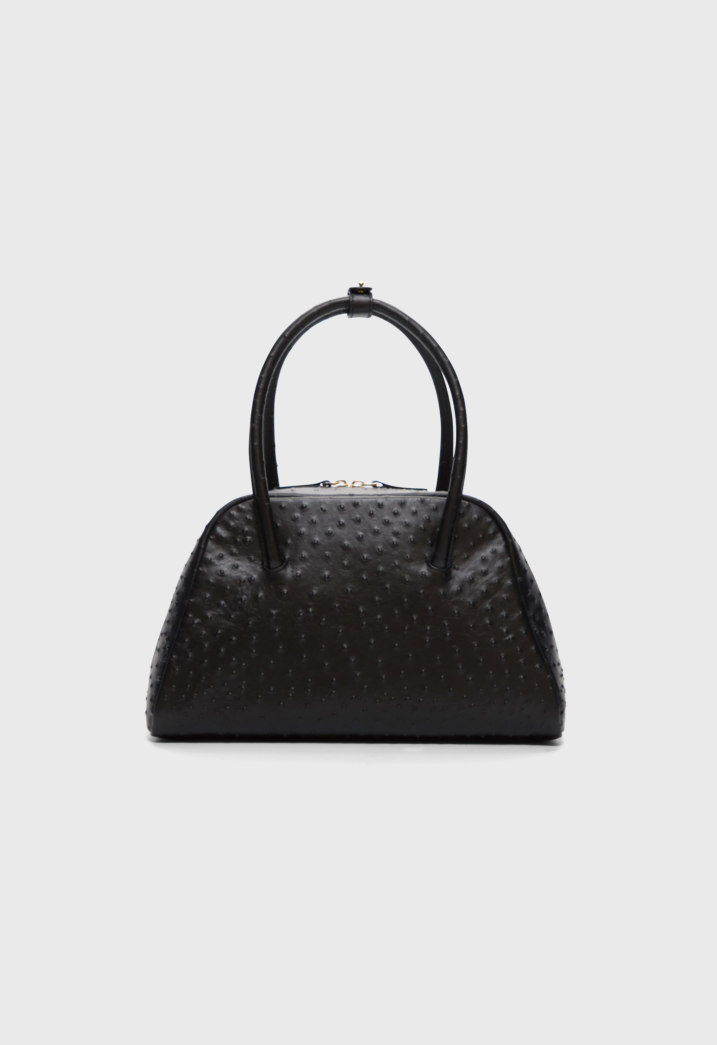ATHA Ostrich-effect leather handbag