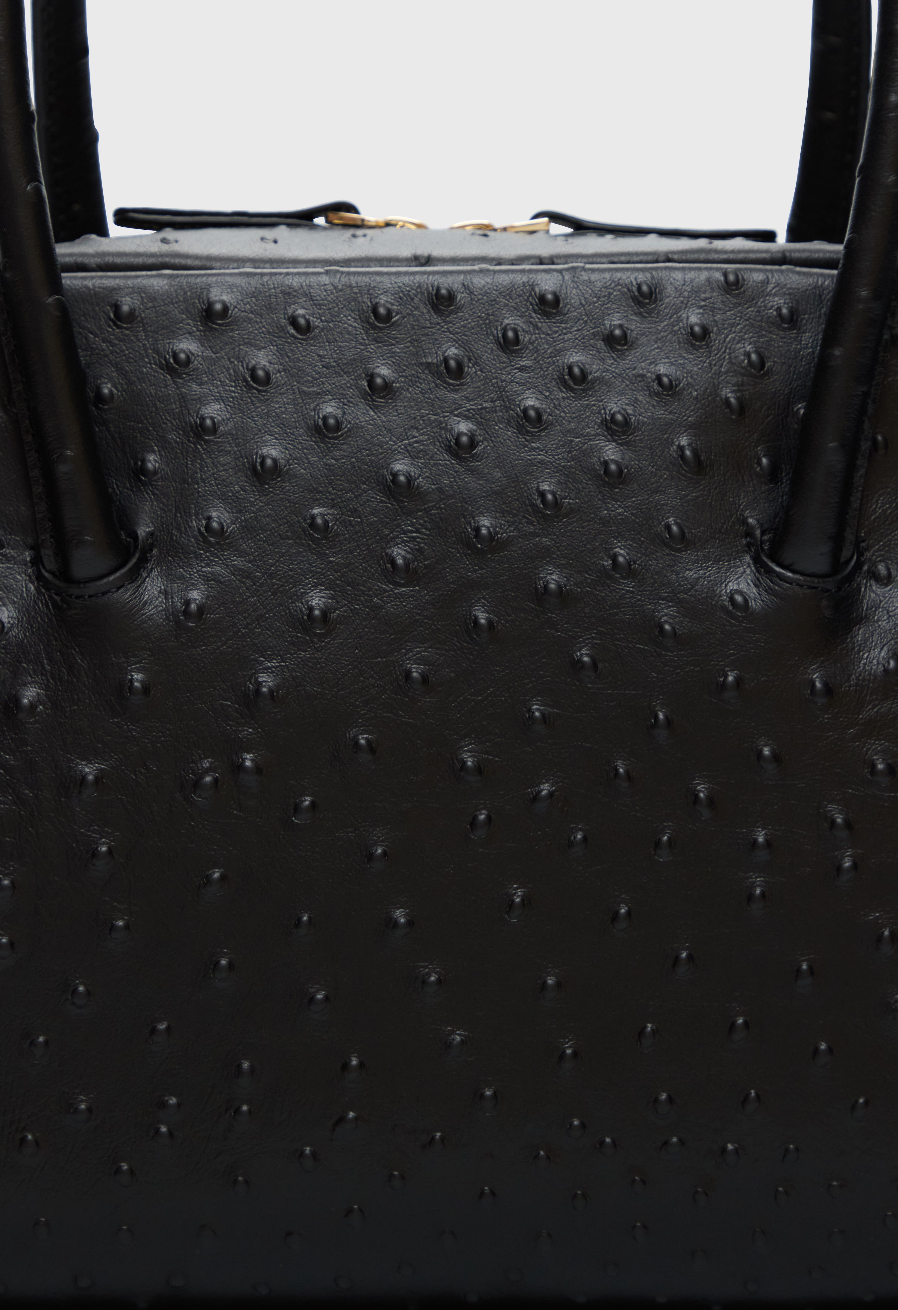 ATHA Ostrich-effect leather handbag