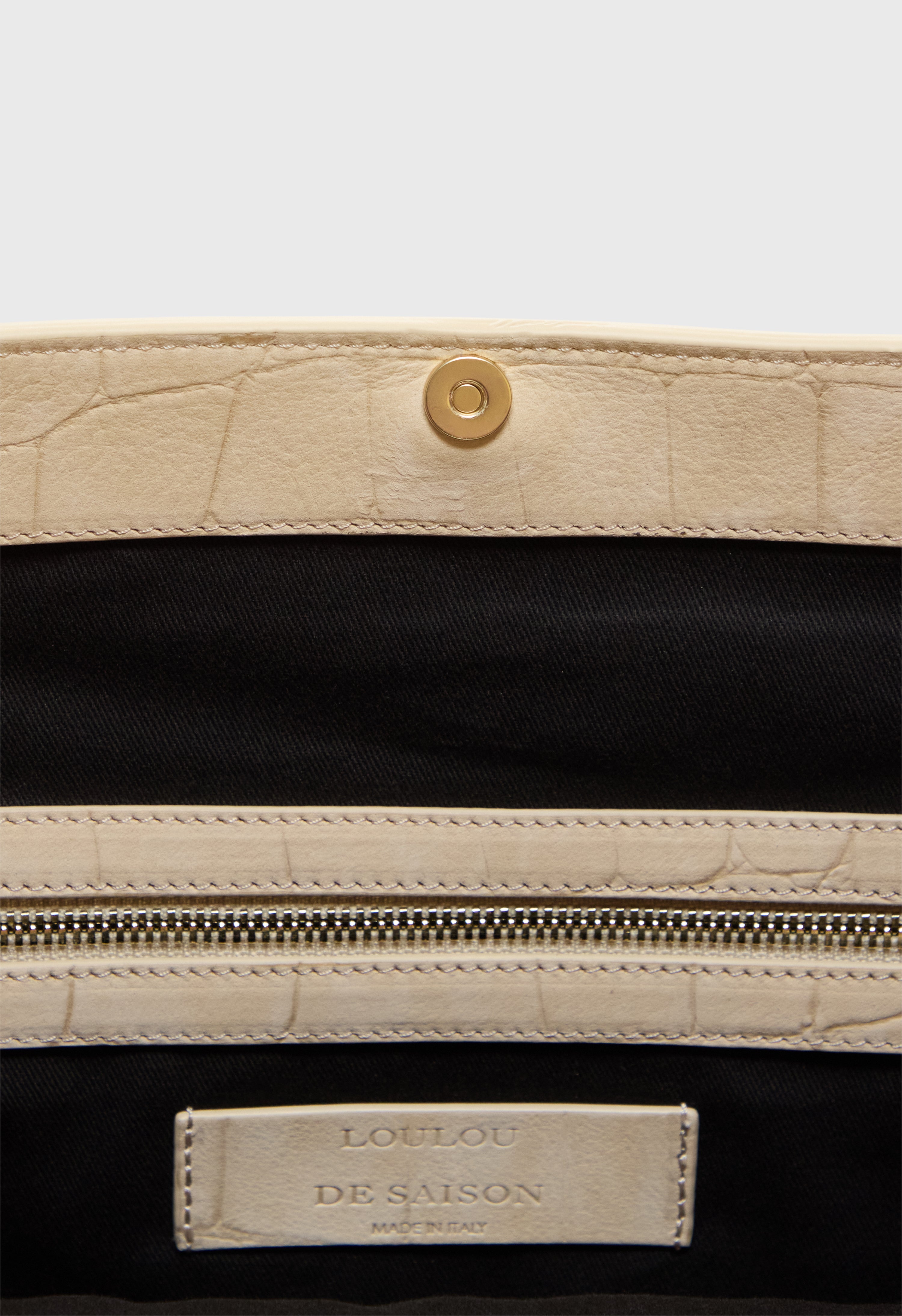 AUDREY Sac seau en cuir nubuck embossé