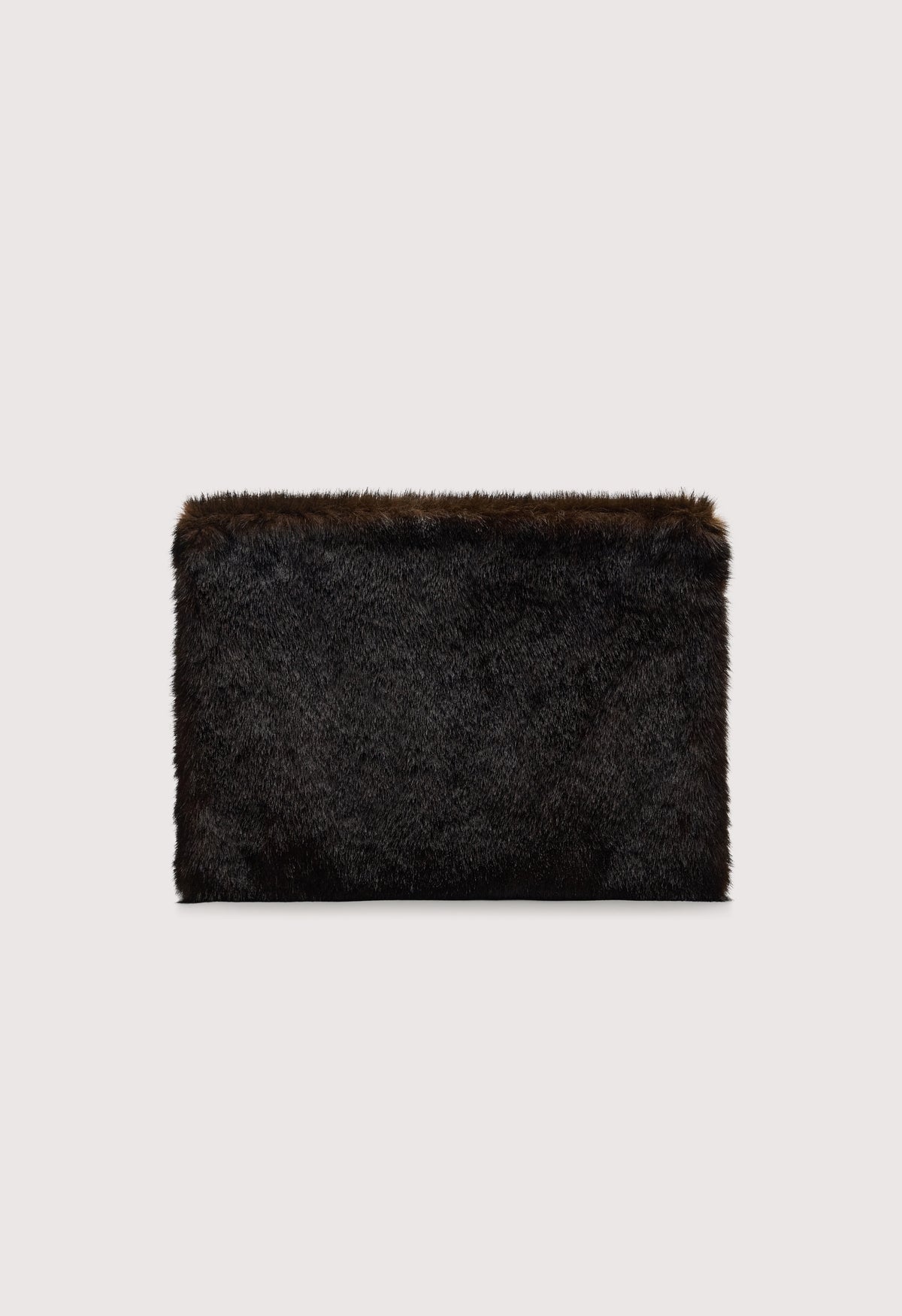 FLINT Faux fur clutch