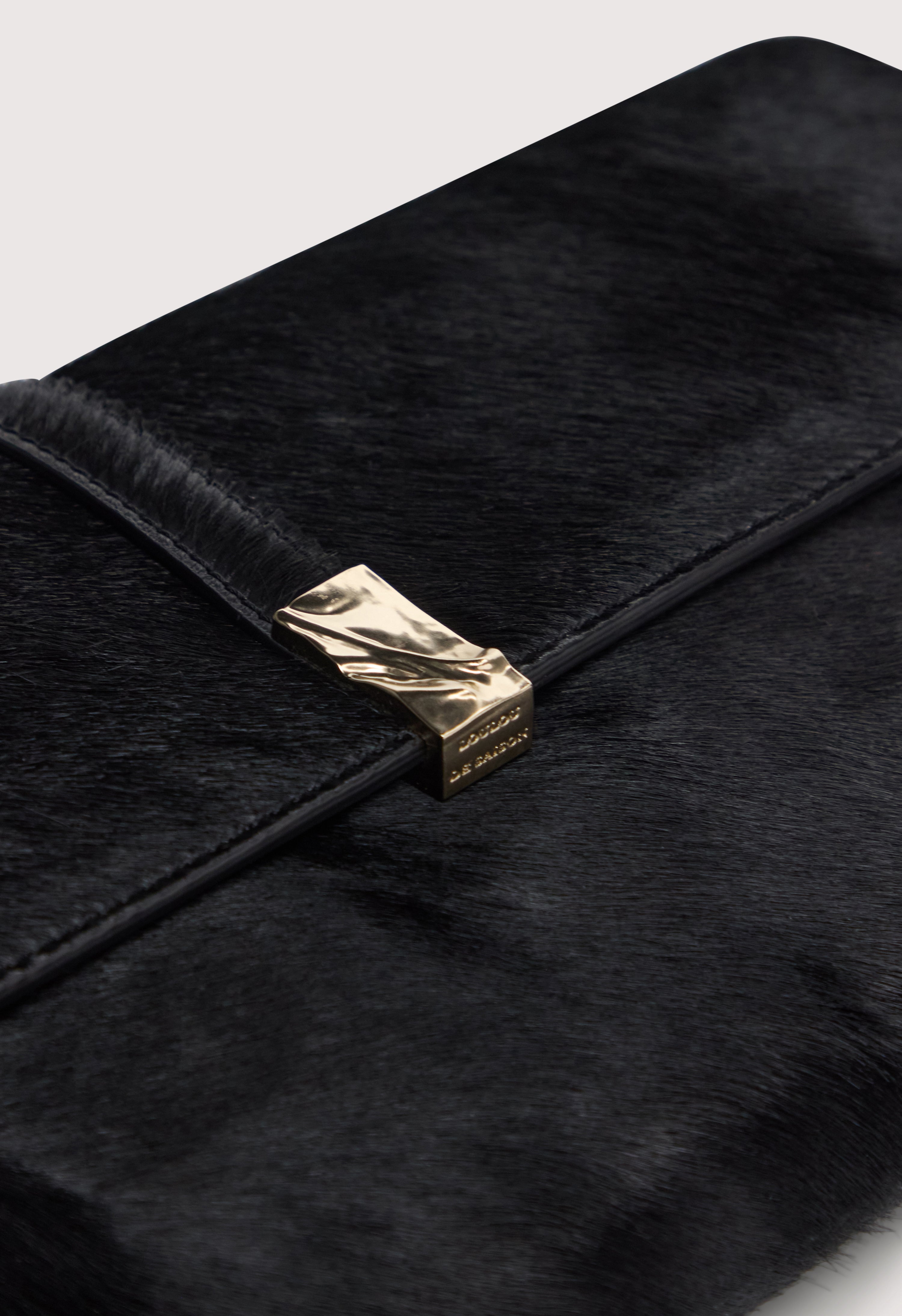 SIMONE Pochette en cuir façon poney