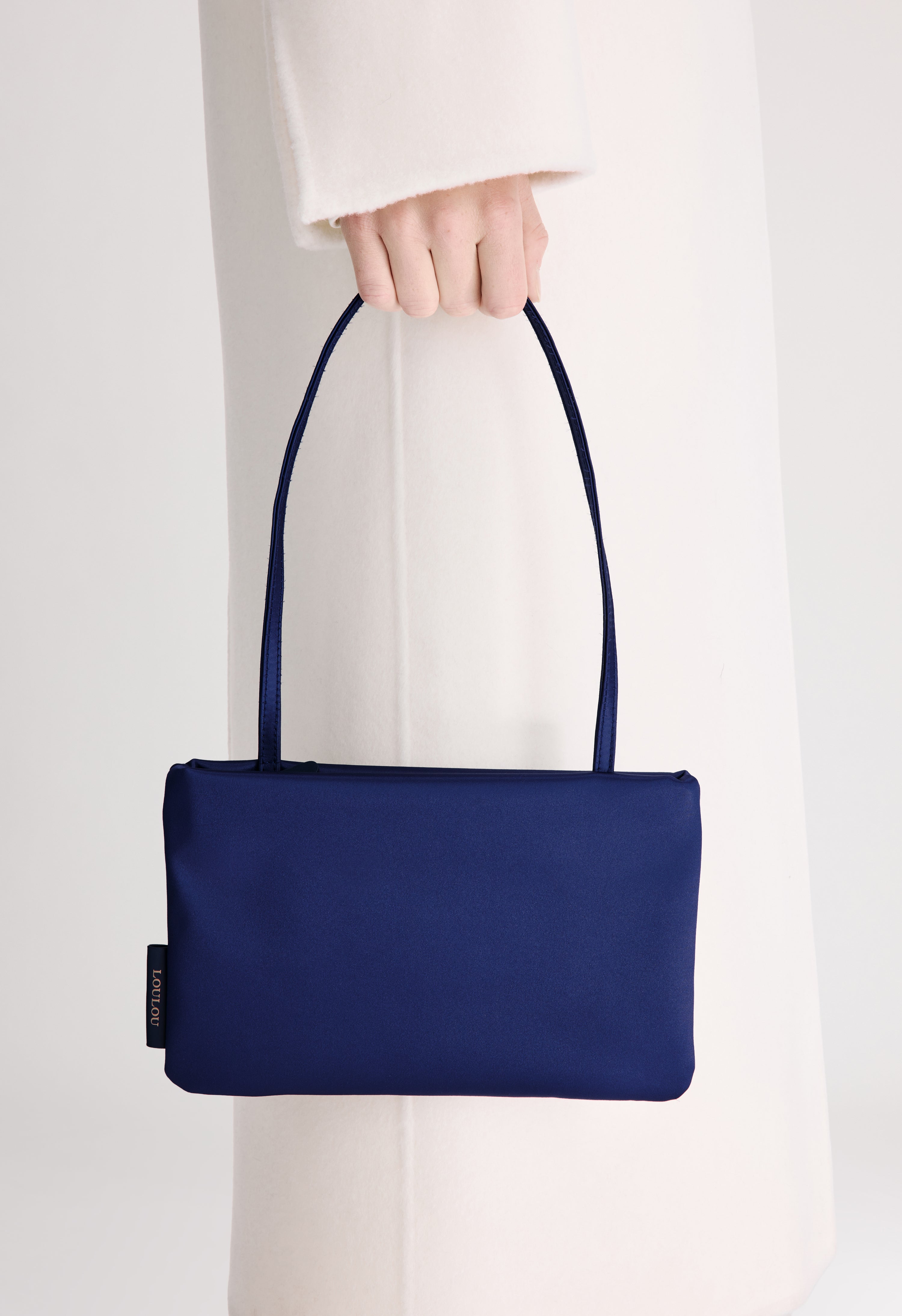 GRACE Small satin baguette bag