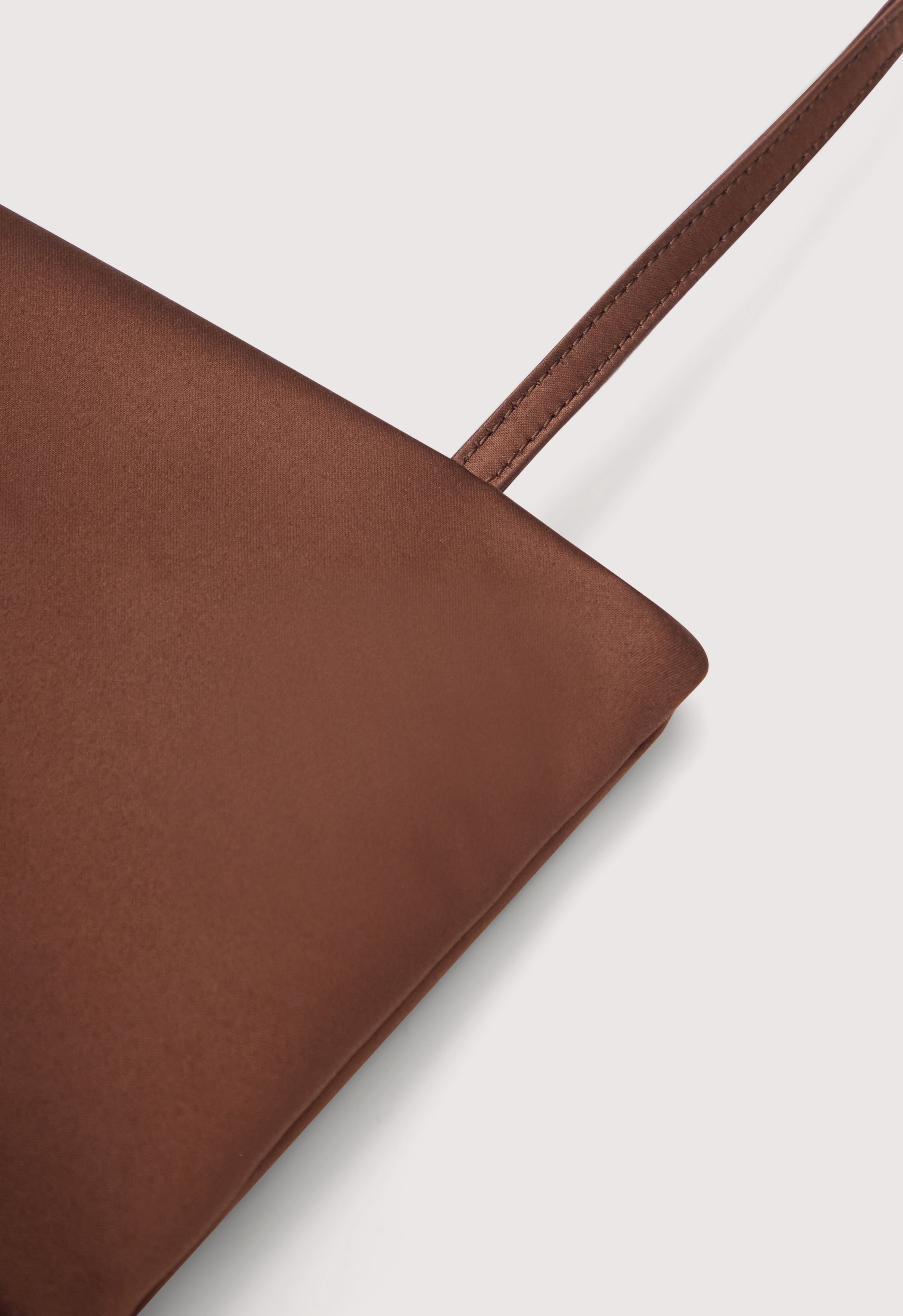 GRACE Small satin baguette bag