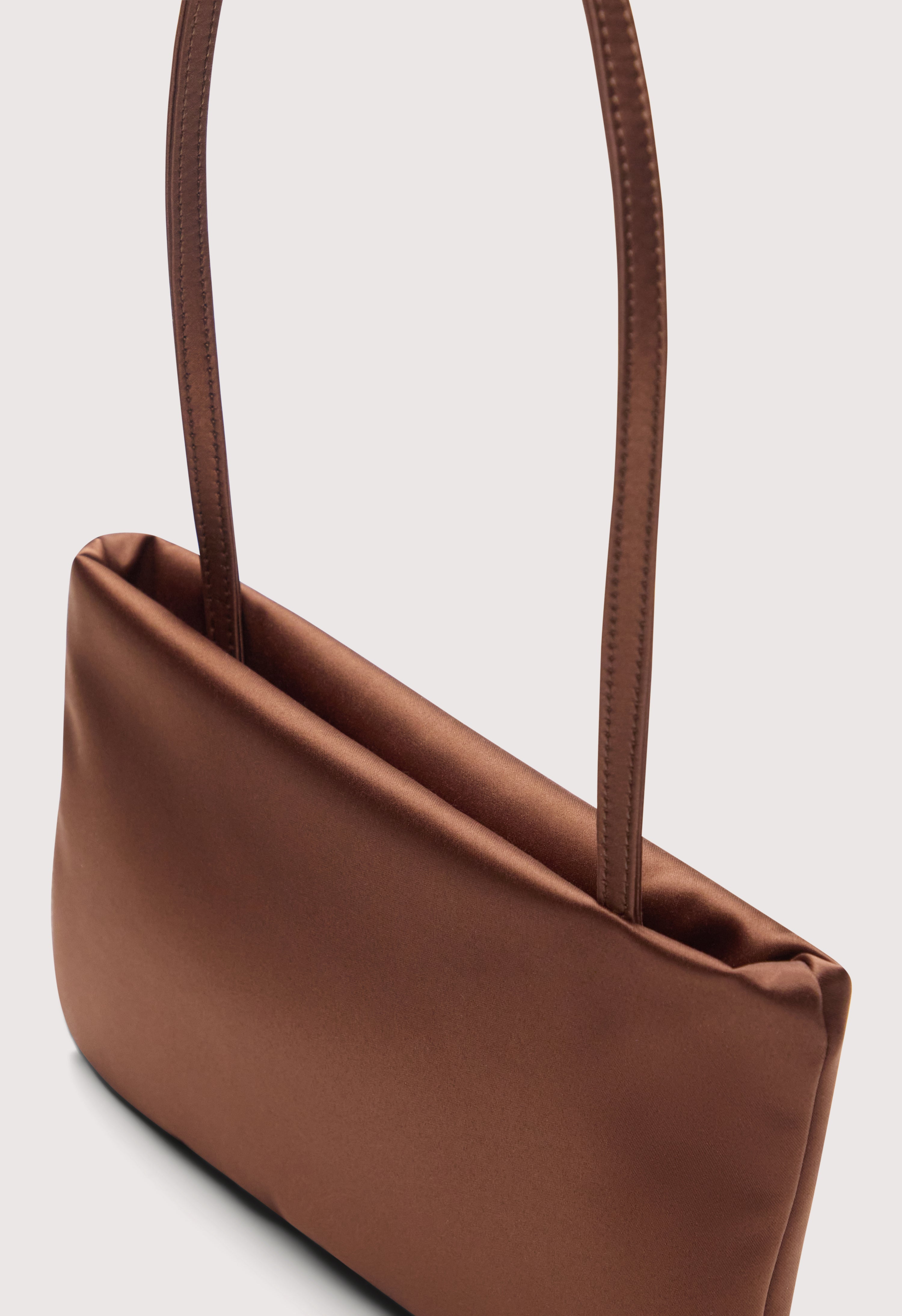 GRACE Small satin baguette bag