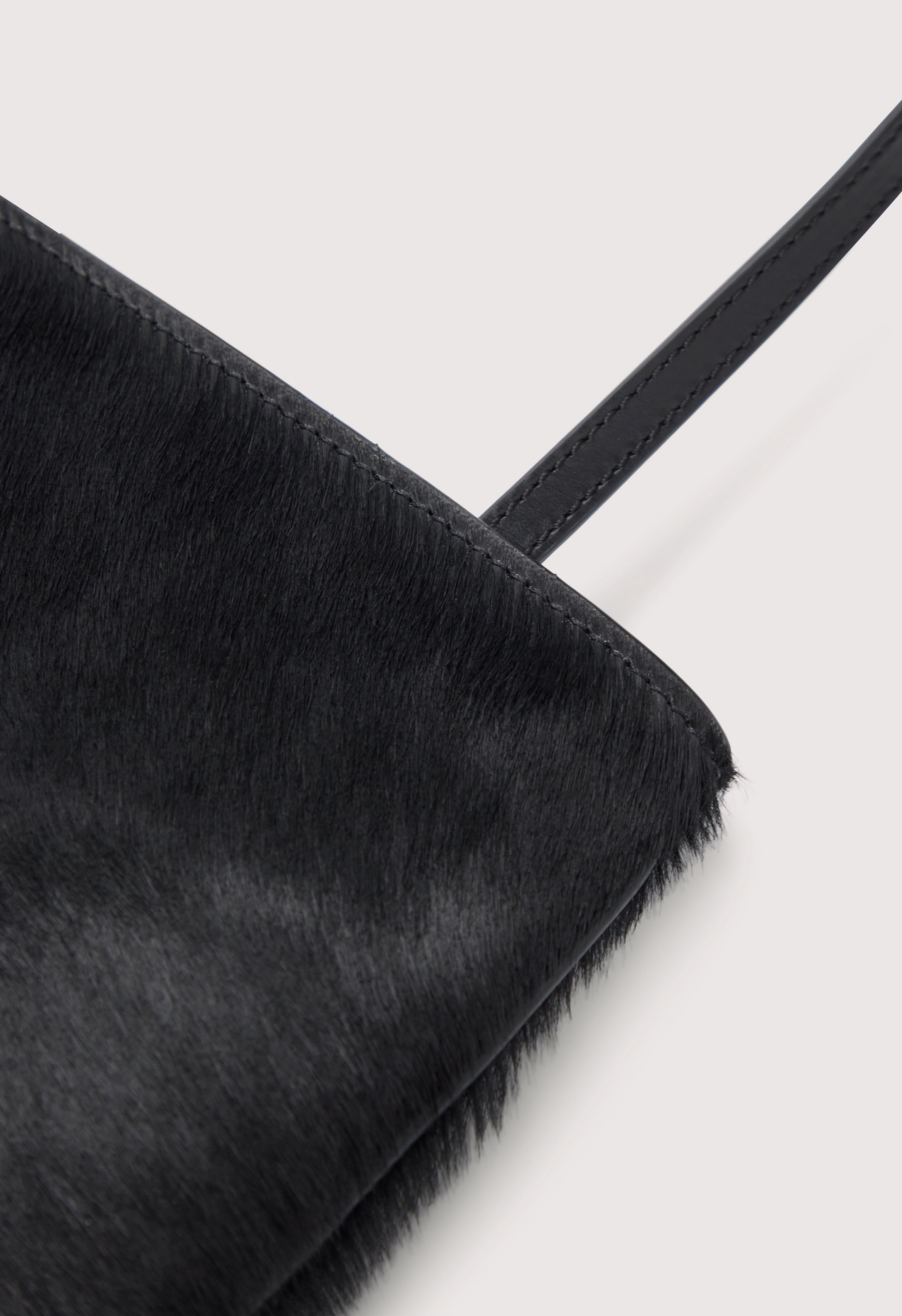 ROBYN Petit sac baguette en cuir effet poney