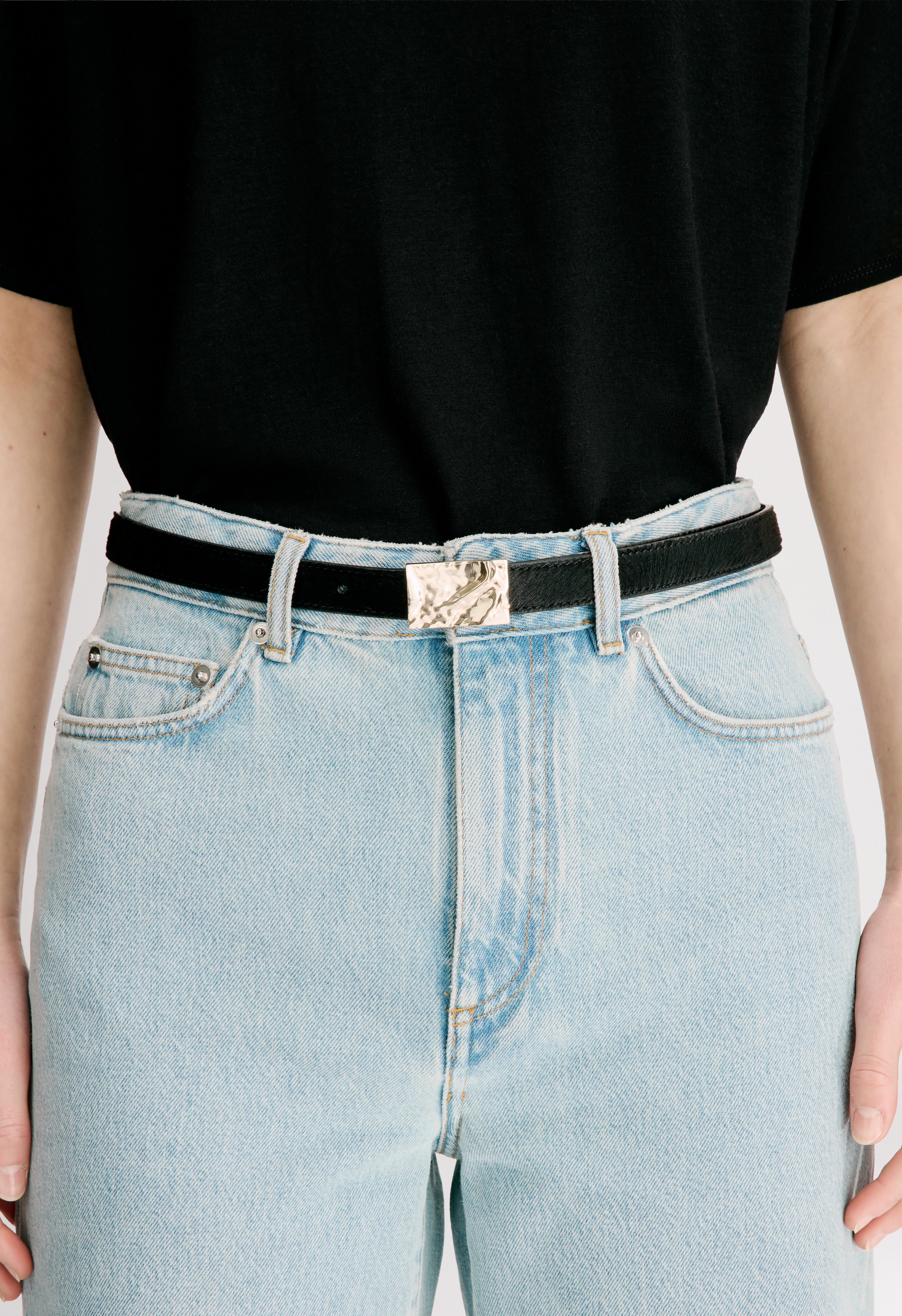MORGAN LDS Pony-effect leather belt