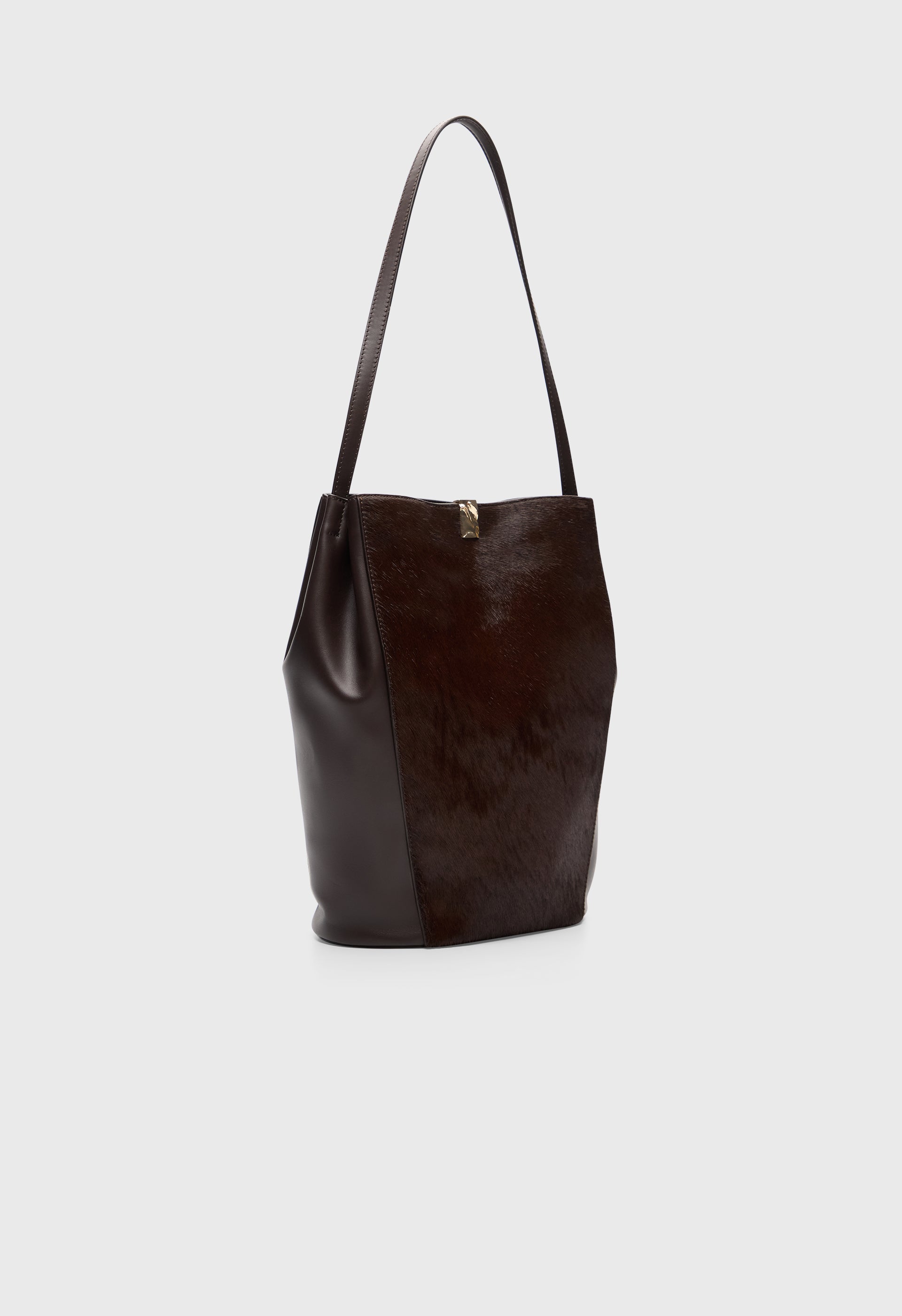 ODILE Sac seau en cuir façon poney