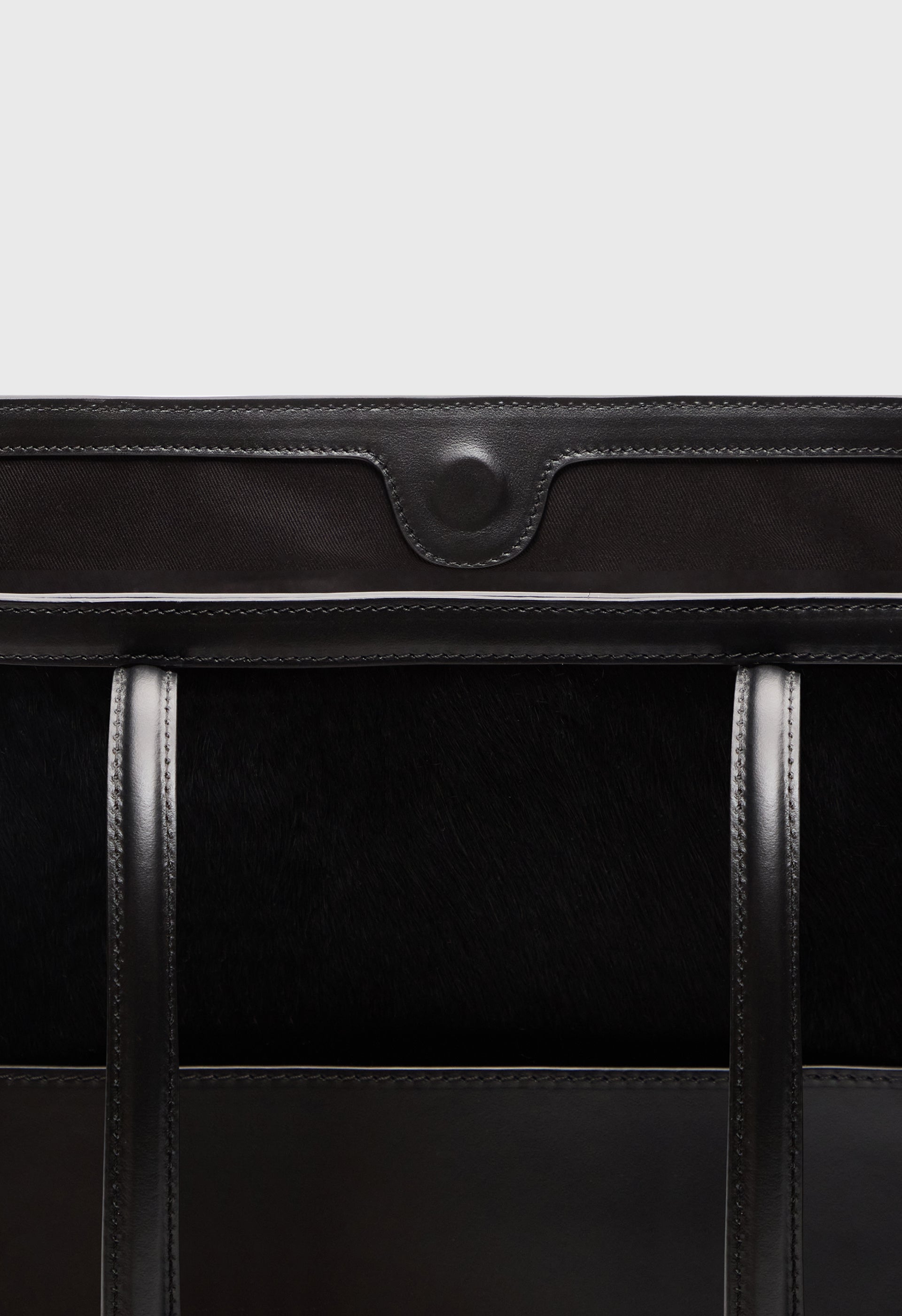 NIKOS Pony-effect leather tote