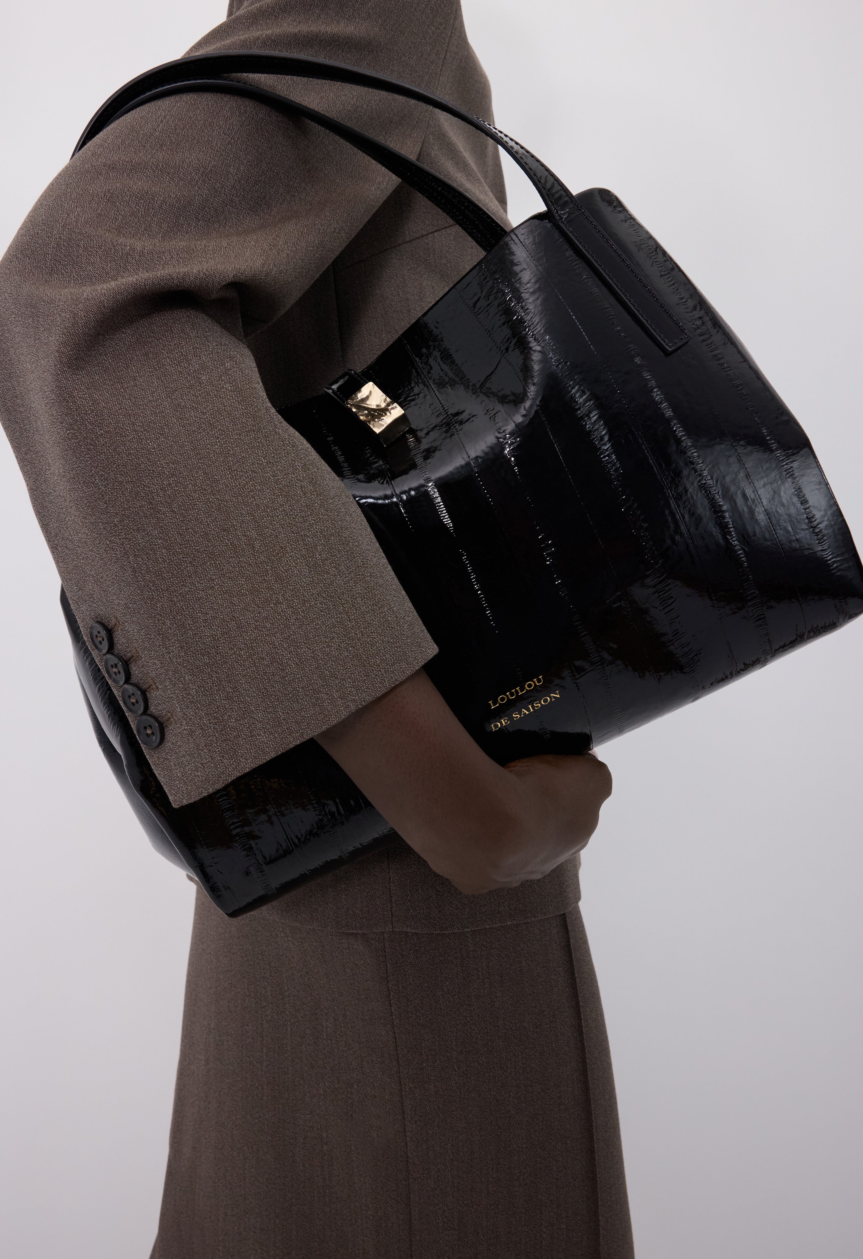 KOVU Eel-effect leather bag