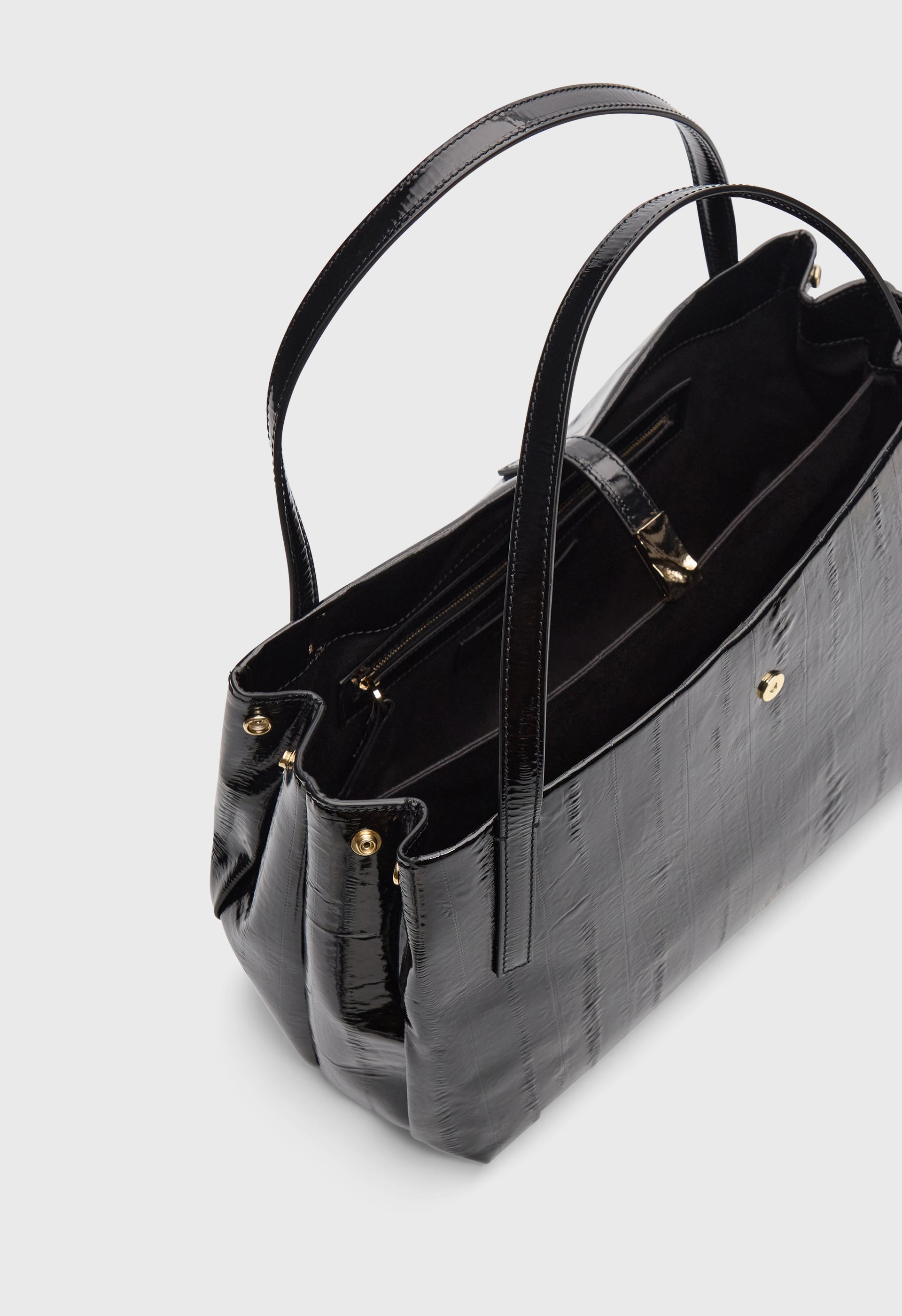 KOVU Eel-effect leather bag