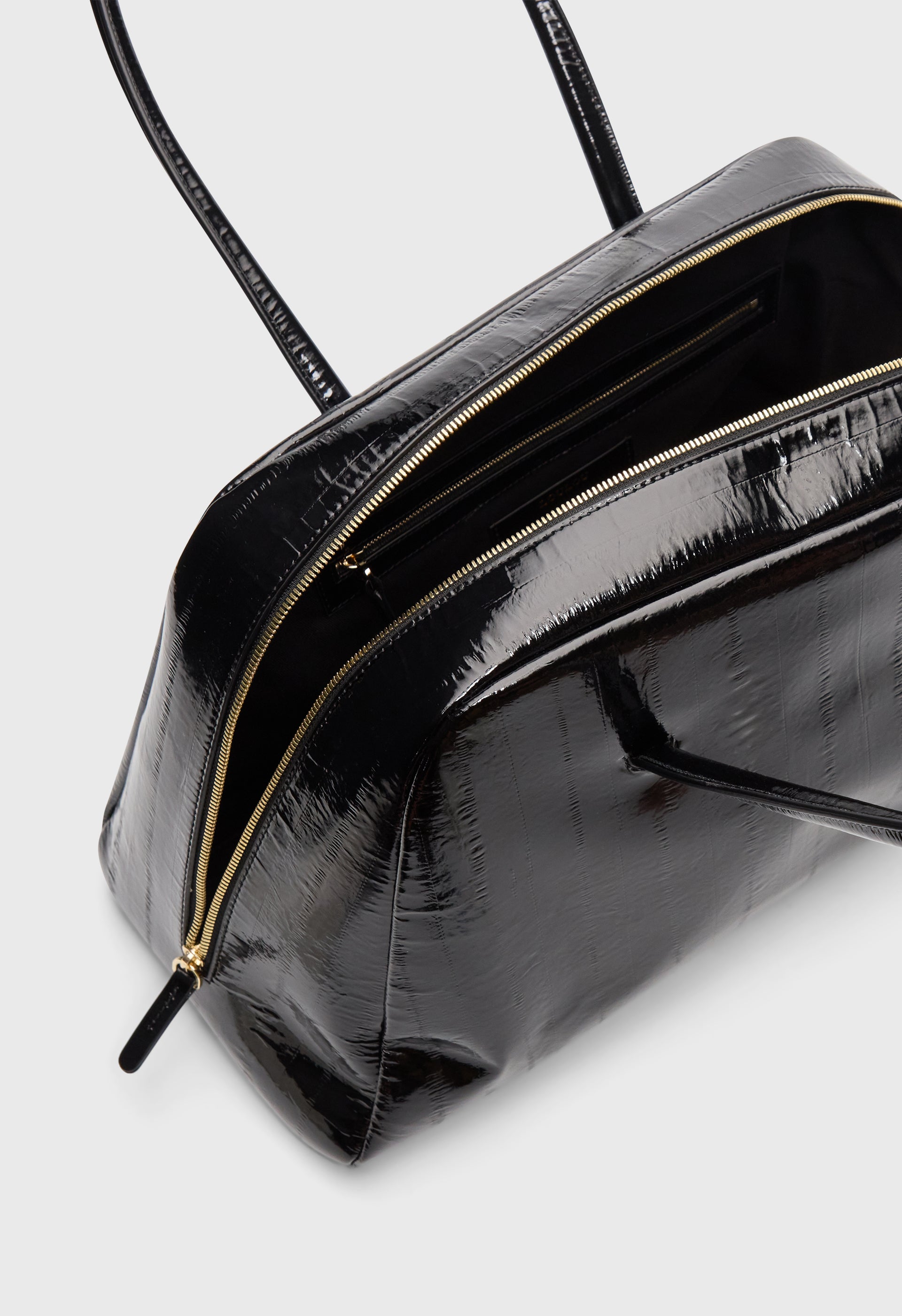 JESTER Eel-effect leather travel bag