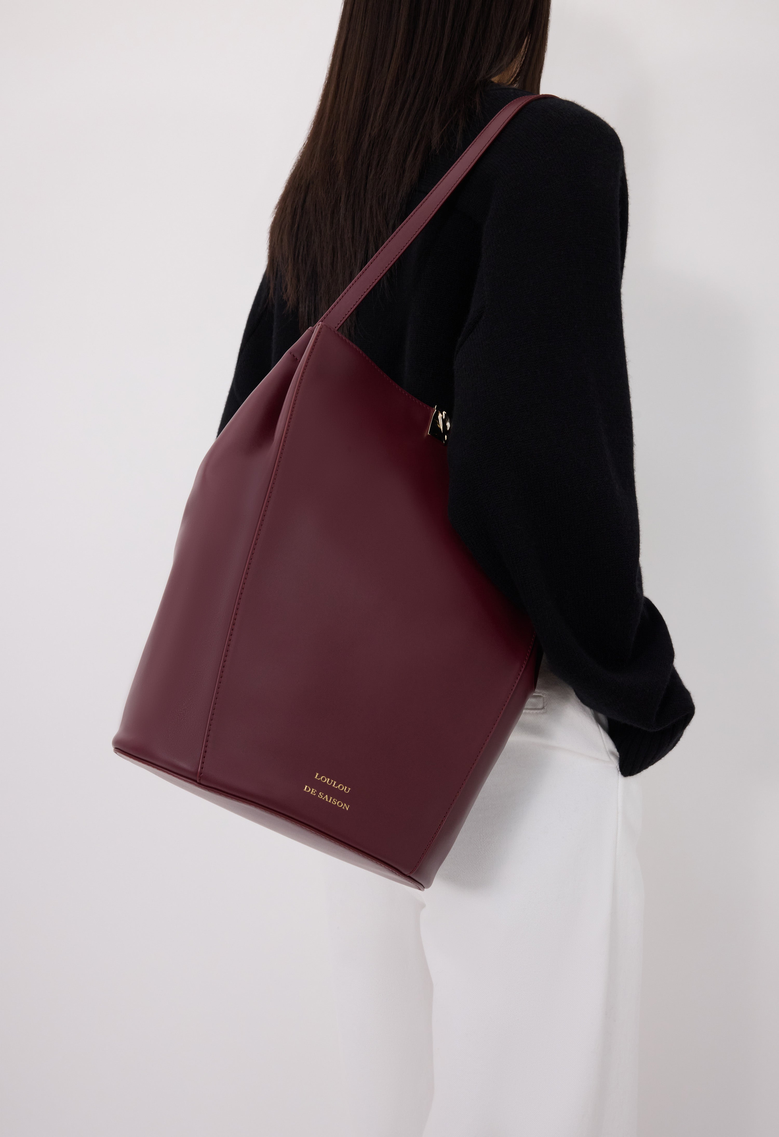 DAYA Leather bucket bag