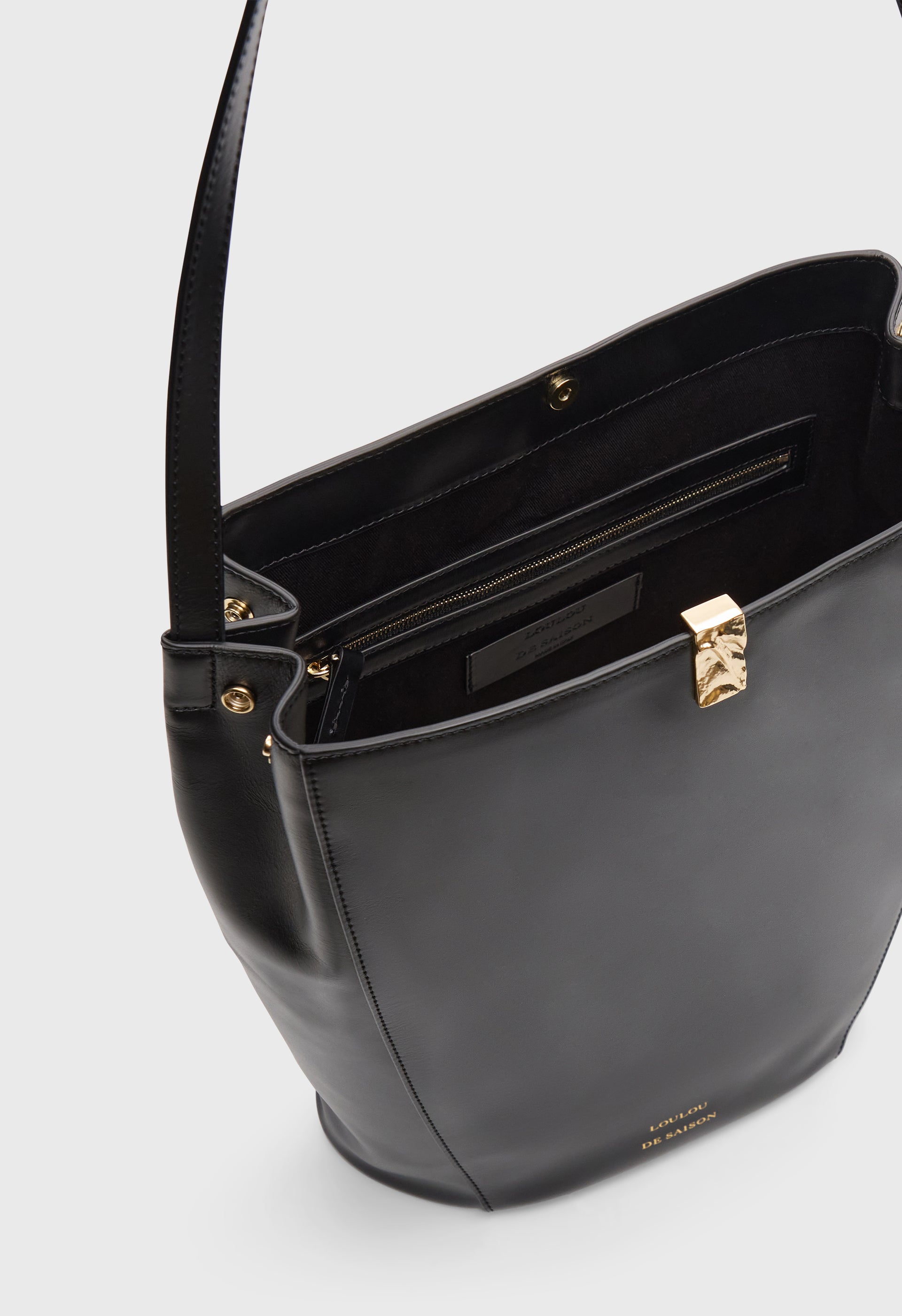 DAYA Sac seau en cuir