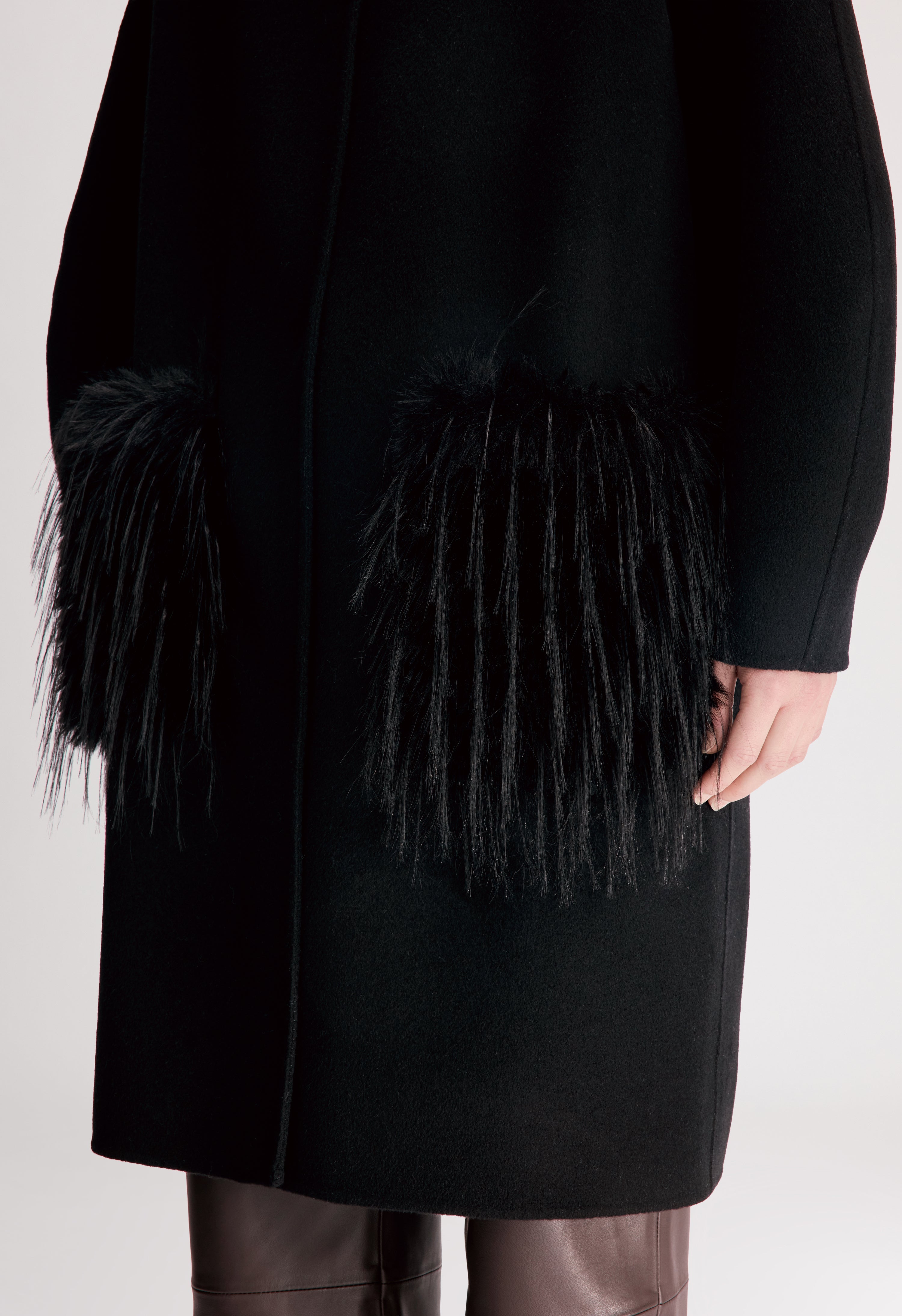 CILIA Wool cashmere drap coat