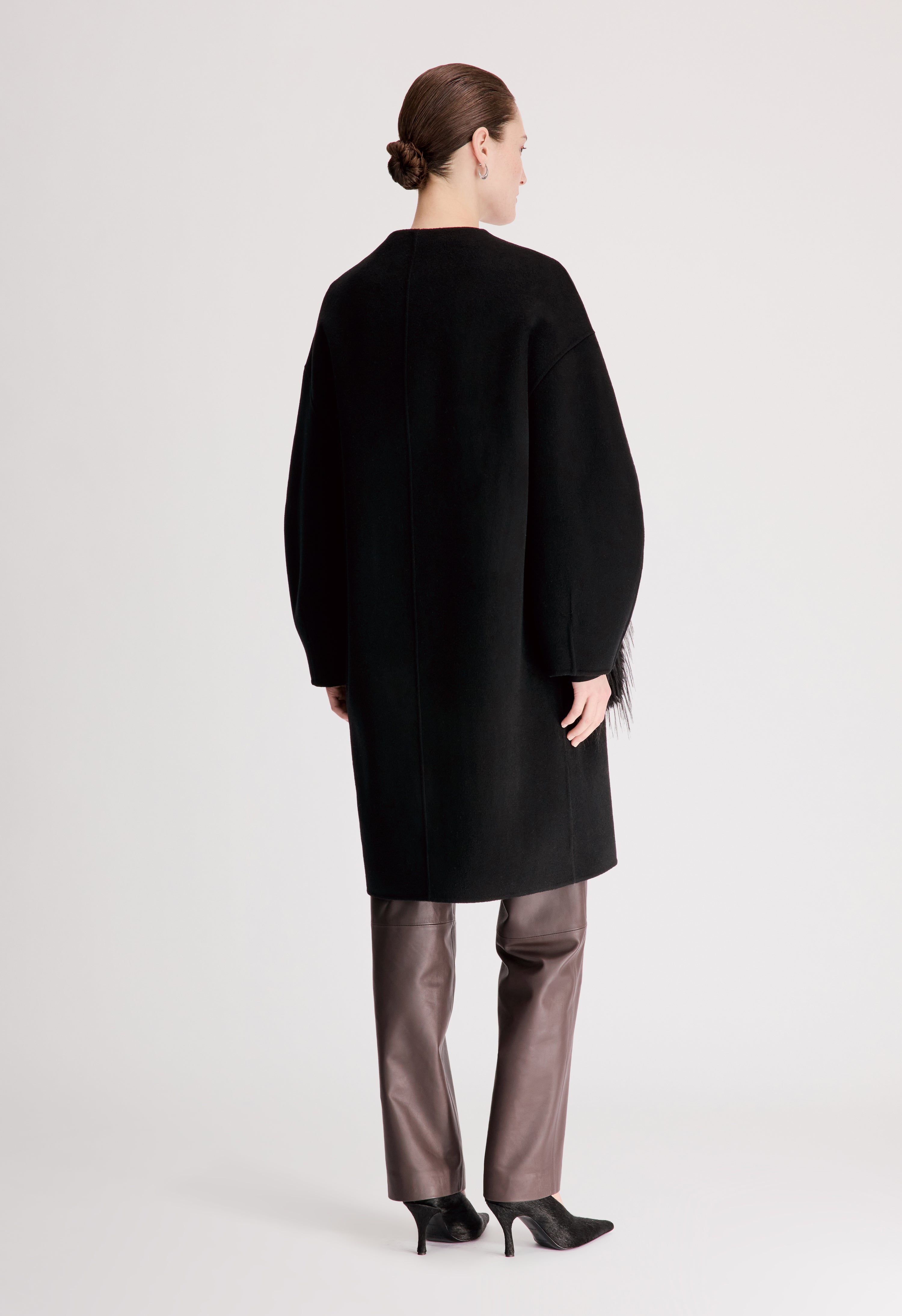 CILIA Wool cashmere drap coat