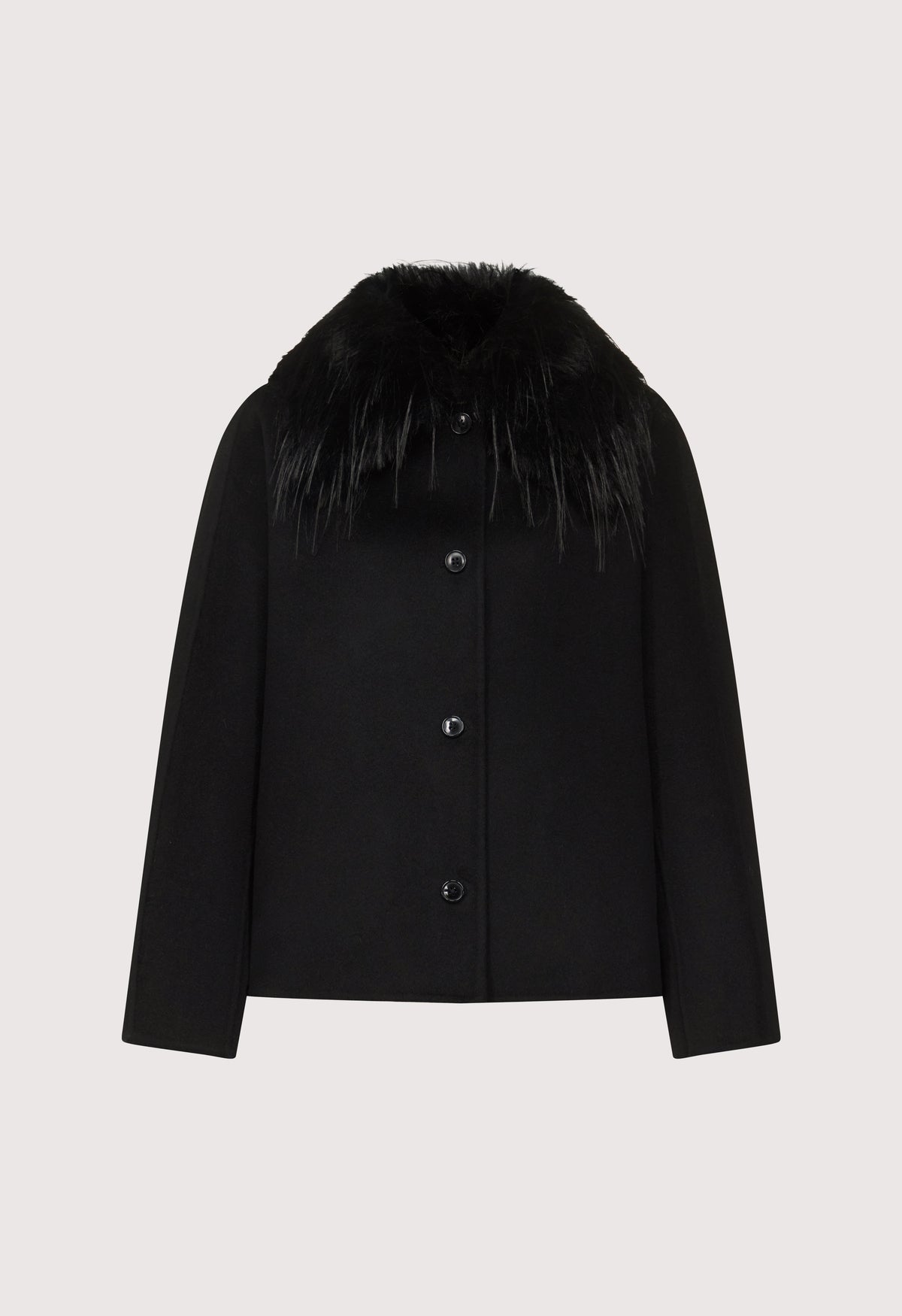 RAFE Detachable faux fur collar jacket