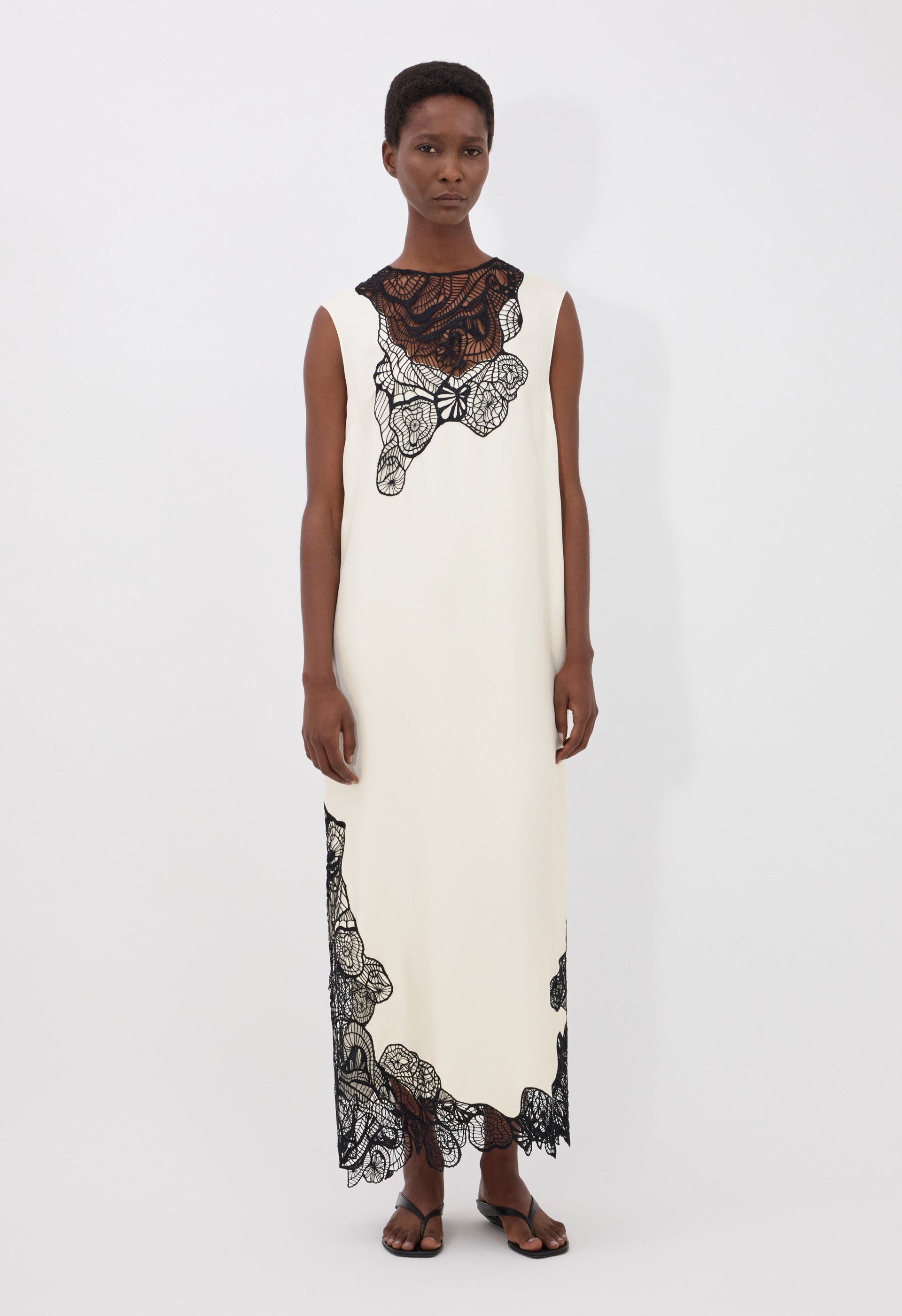 UMA Silk and lace sleeveless dress