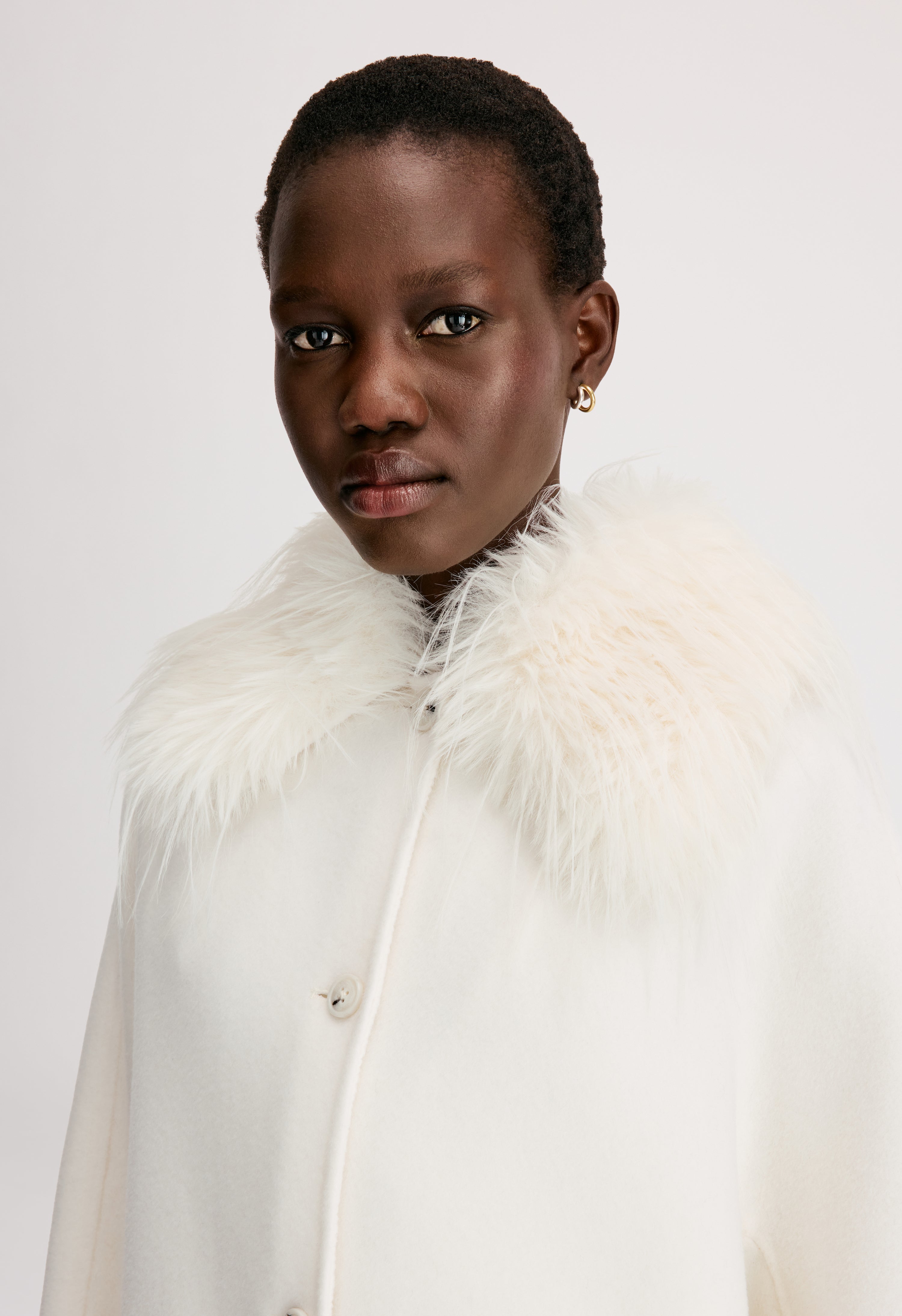 RAFE Detachable faux fur collar jacket