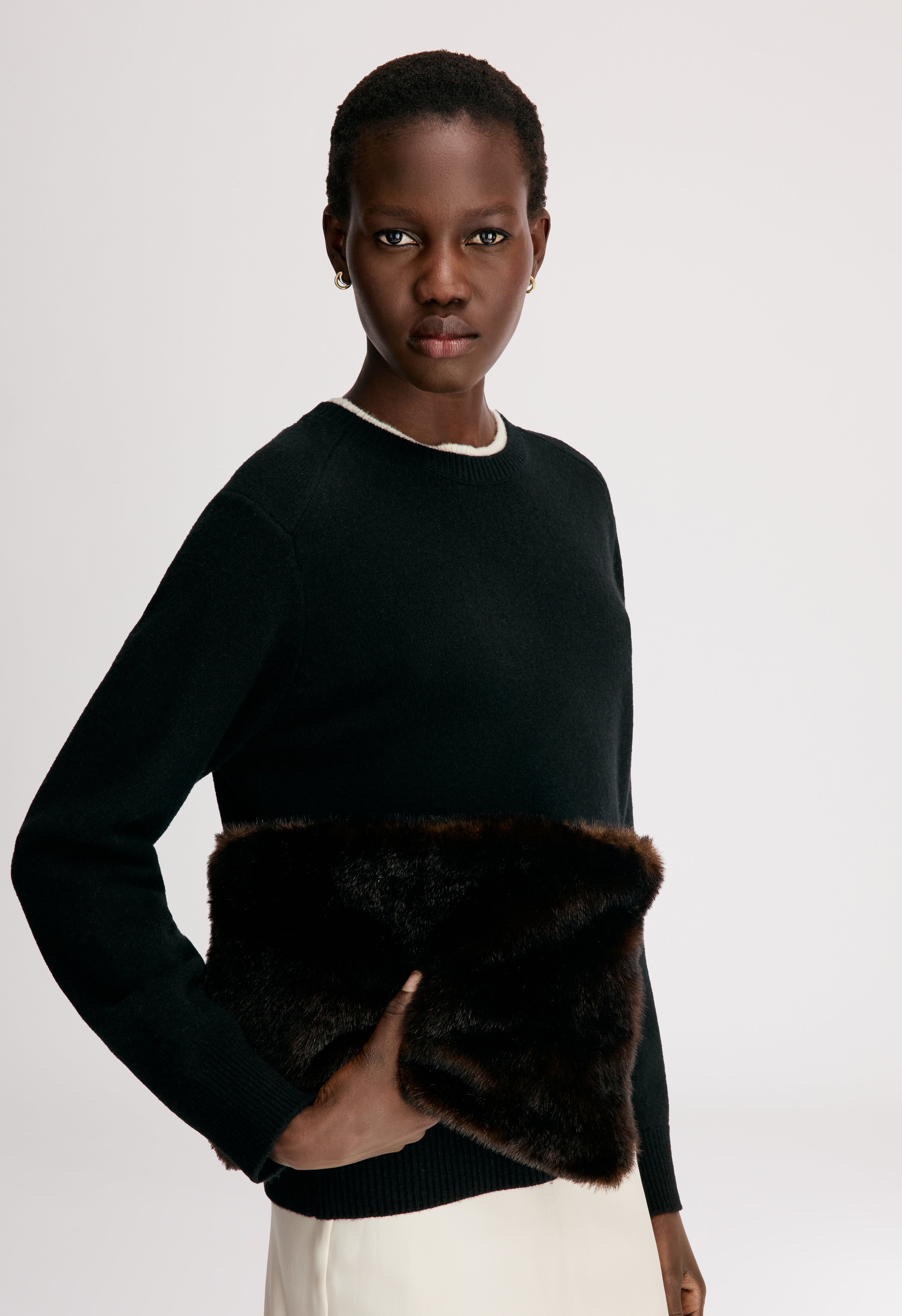 OTIS Bicolor cashmere sweater
