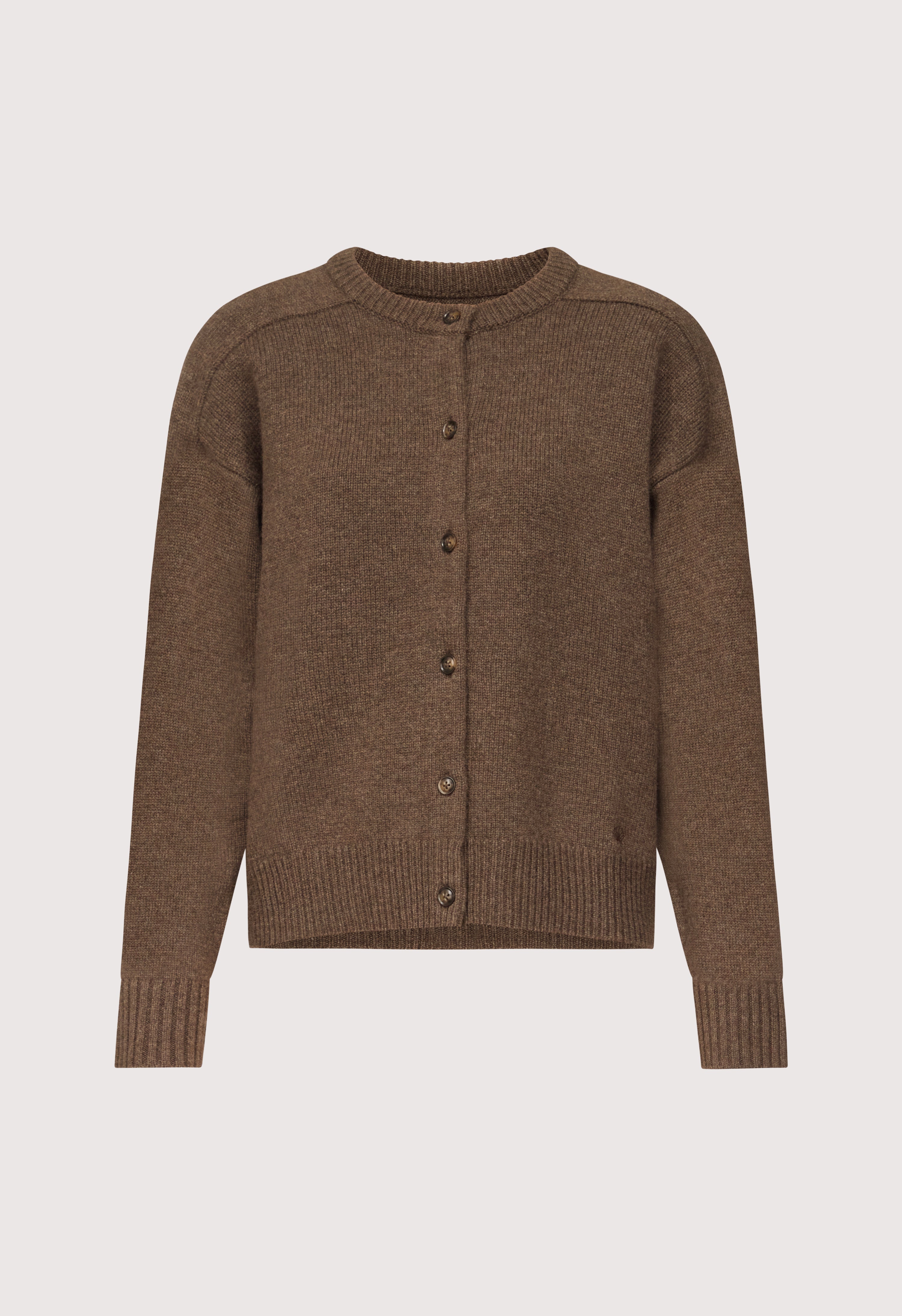 AIDAR LDS Cardigan en laine et cachemire mélangés