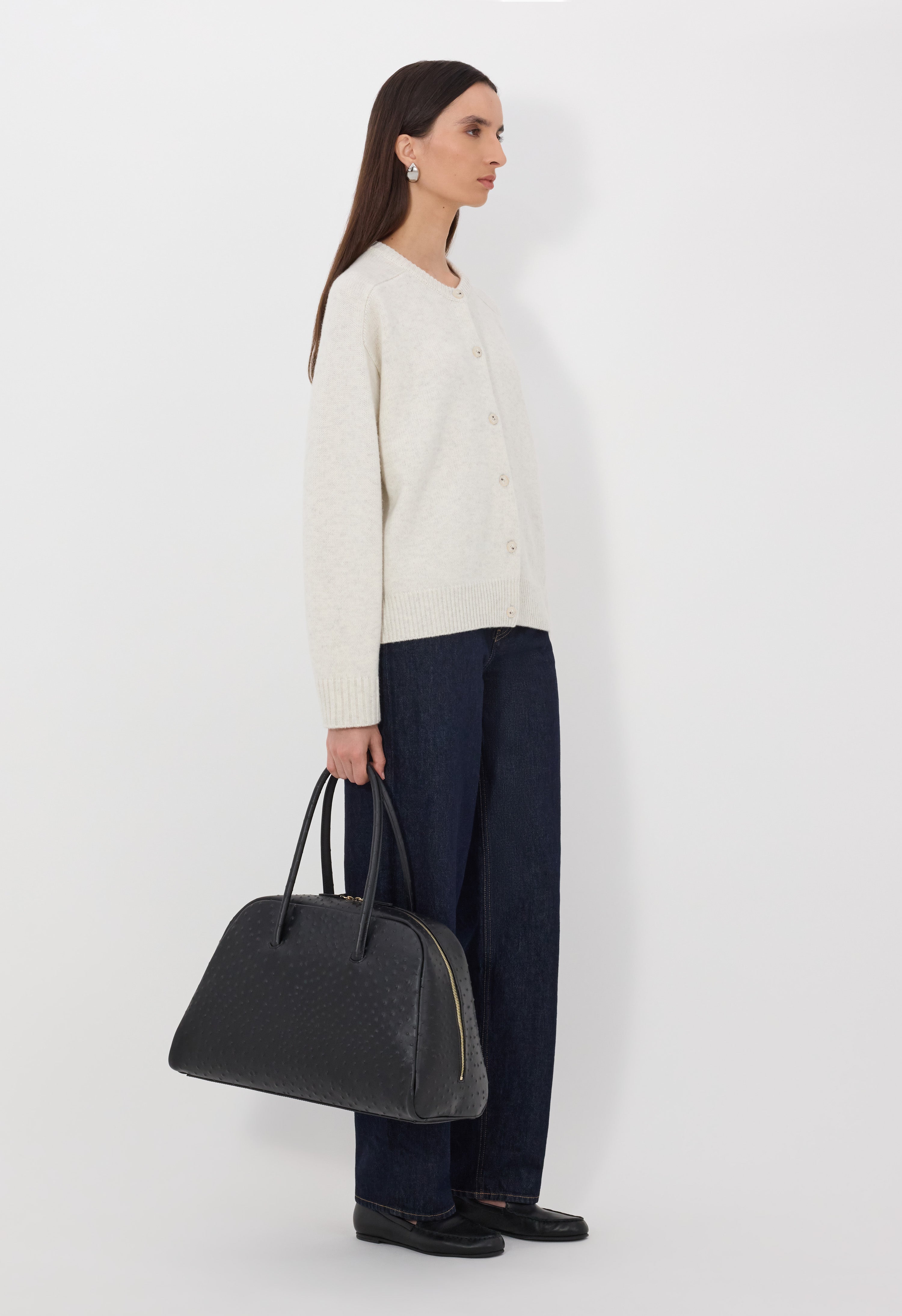 AIDAR LDS Cardigan en laine et cachemire