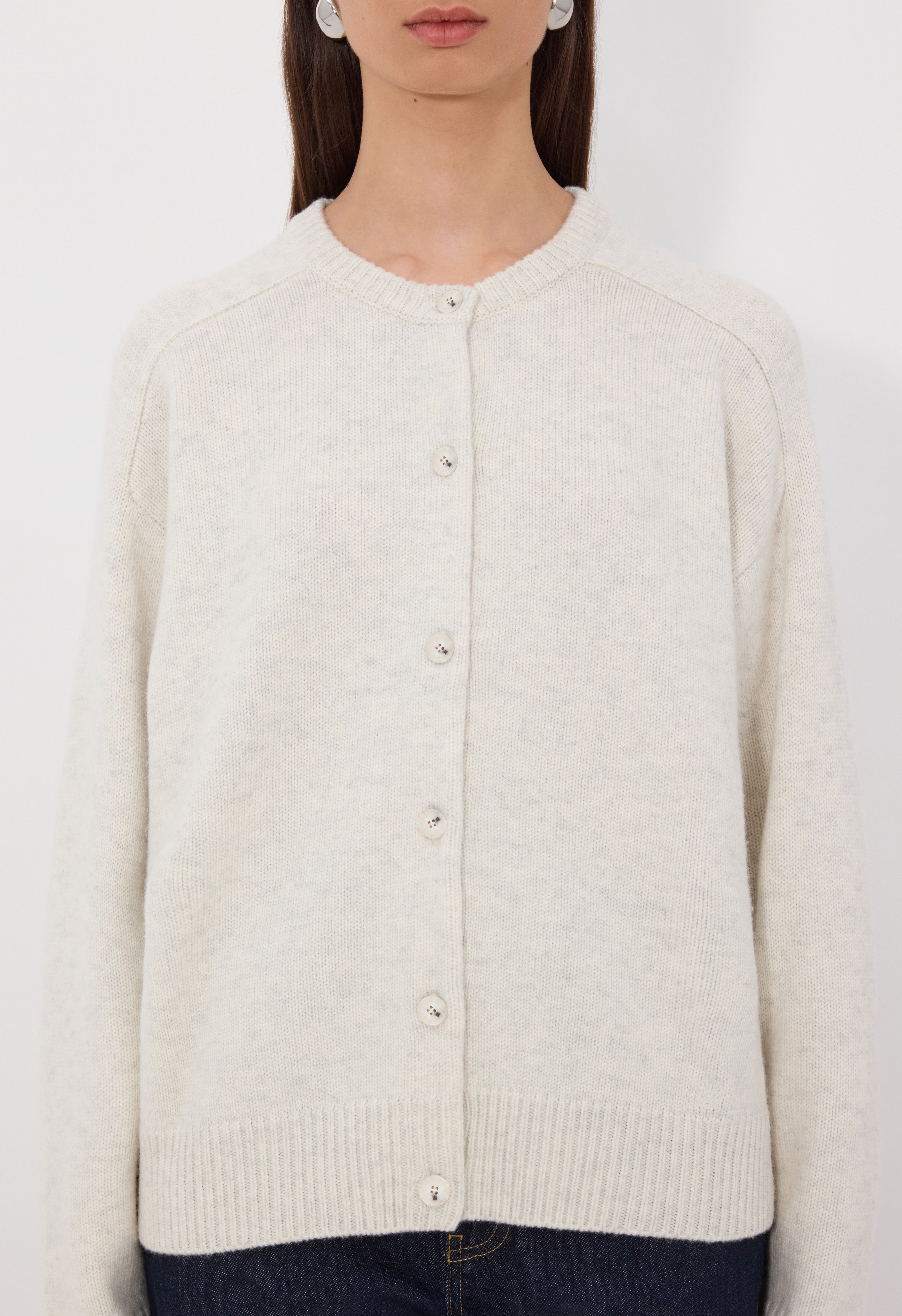 AIDAR LDS Cardigan en laine et cachemire