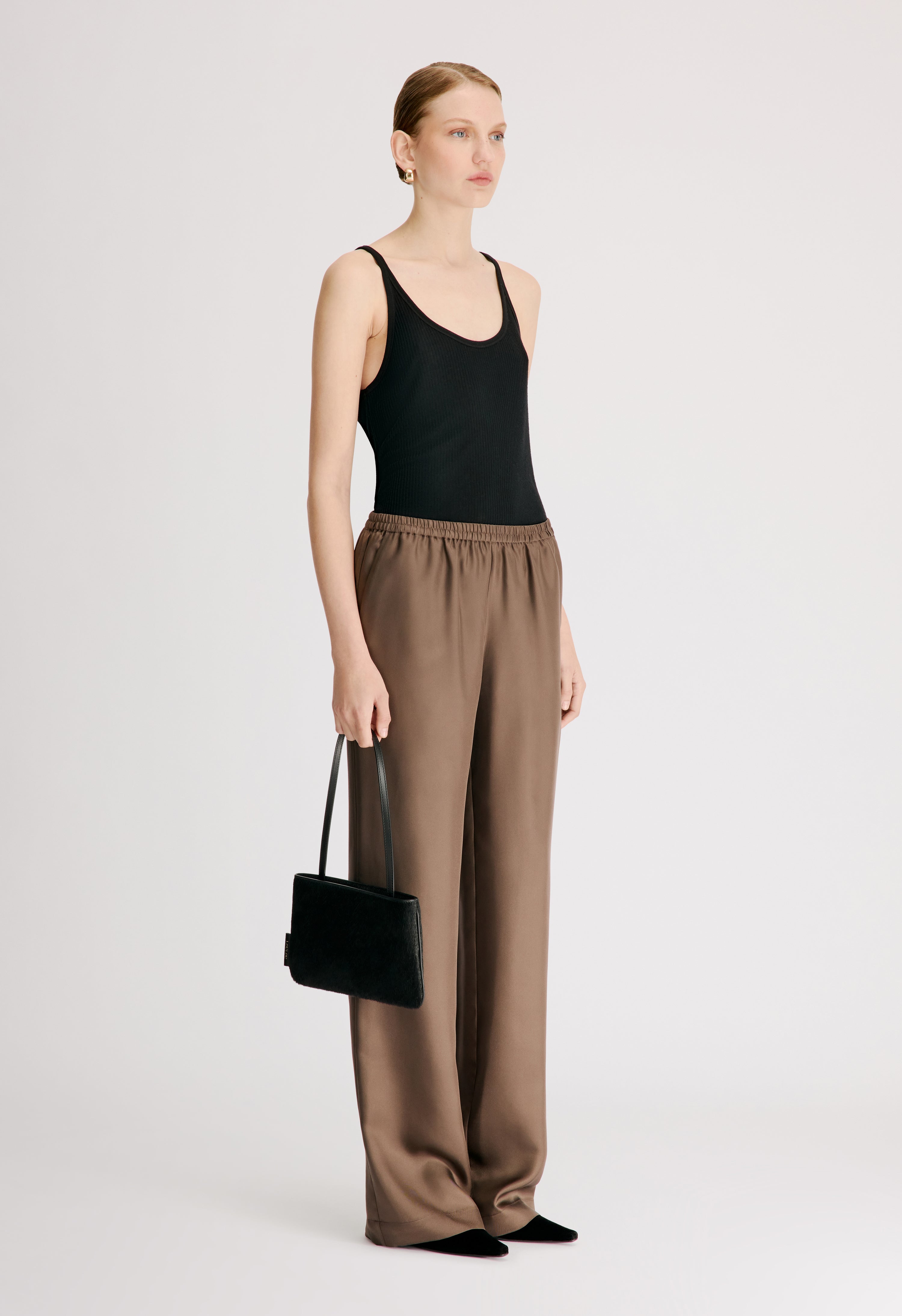 ALERA LDS PANT Silk twill trousers