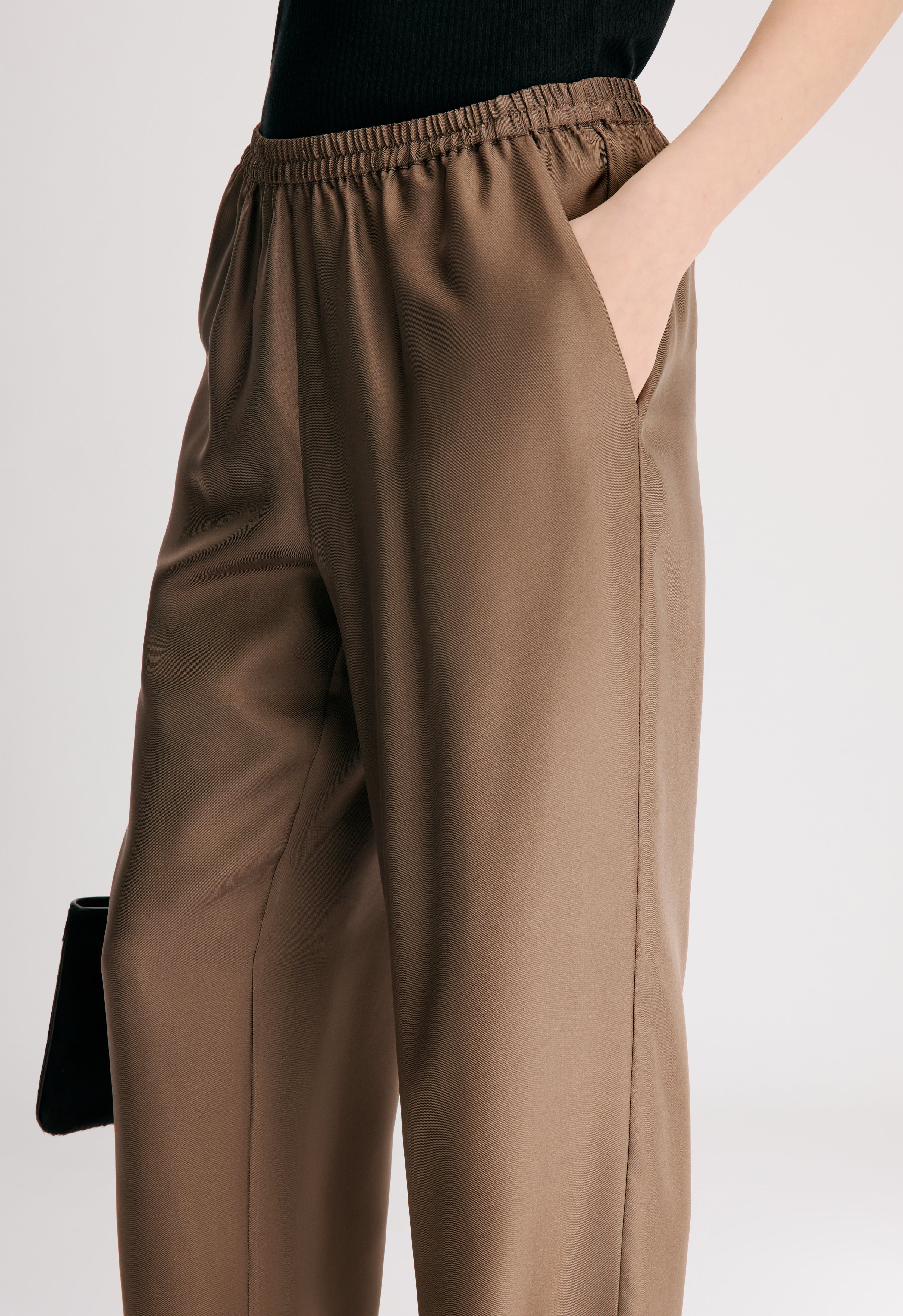 ALERA LDS PANT Silk twill trousers