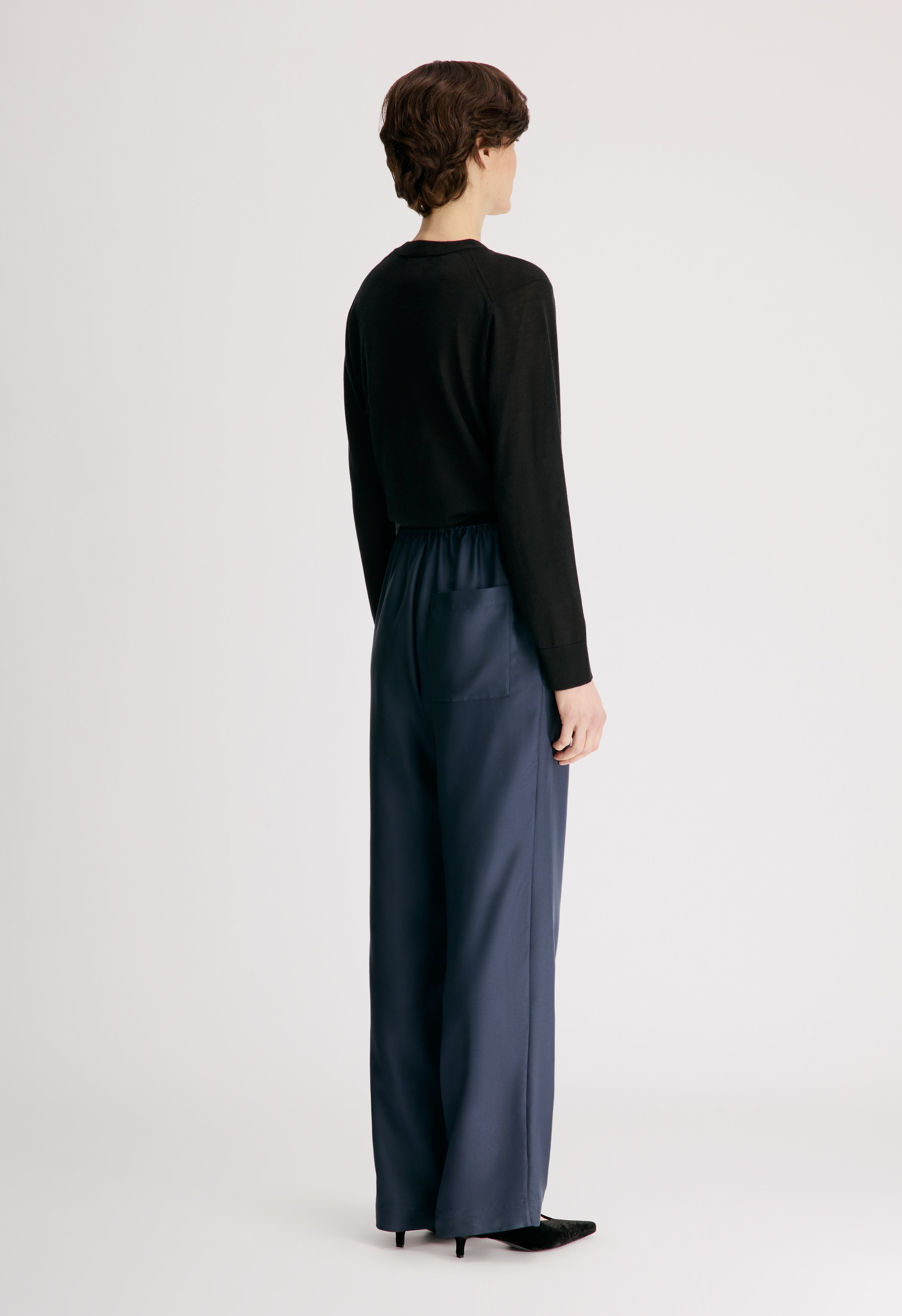 ALERA LDS PANT Silk twill trousers