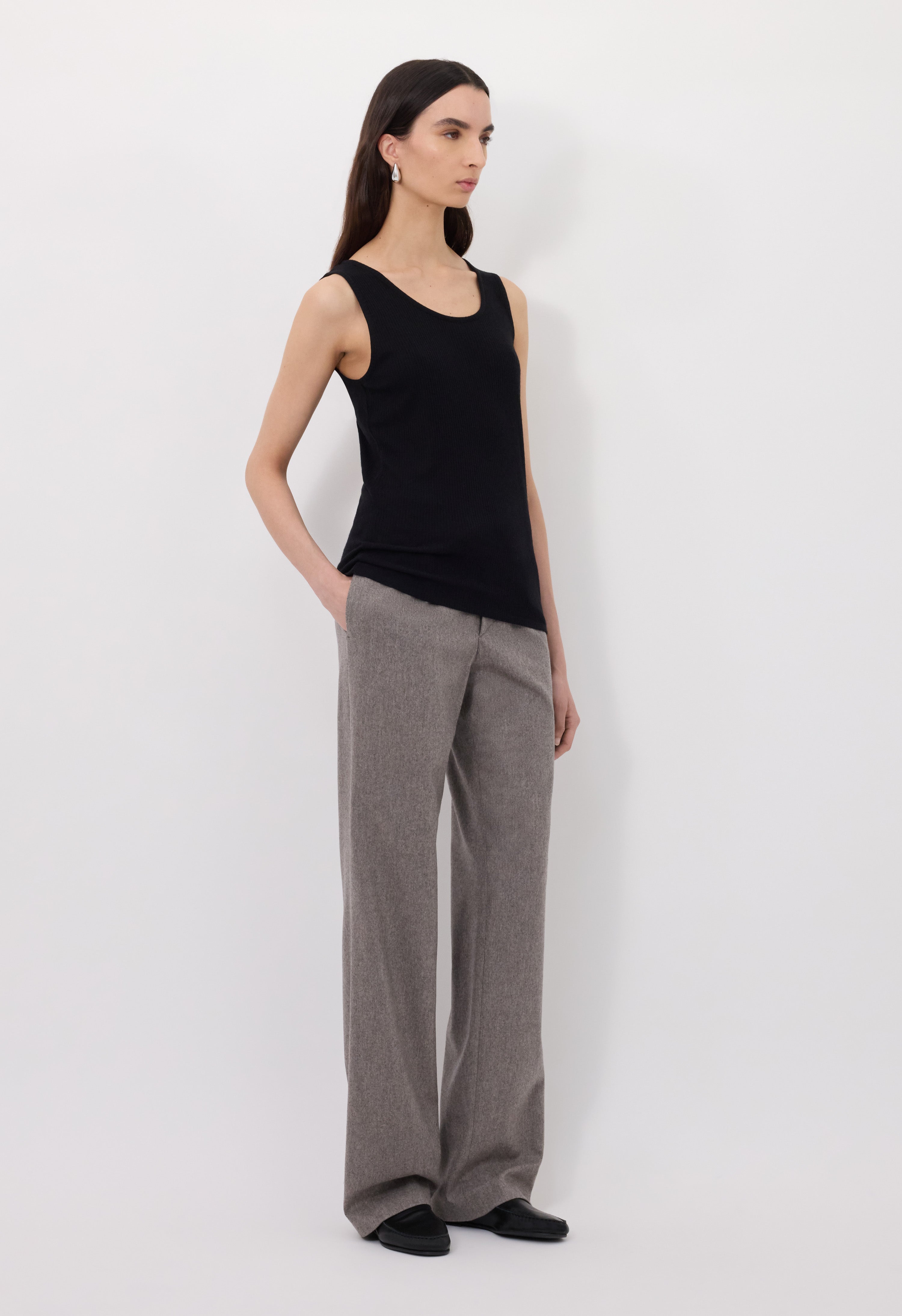 ALICUDI LDS Rib jersey tank top