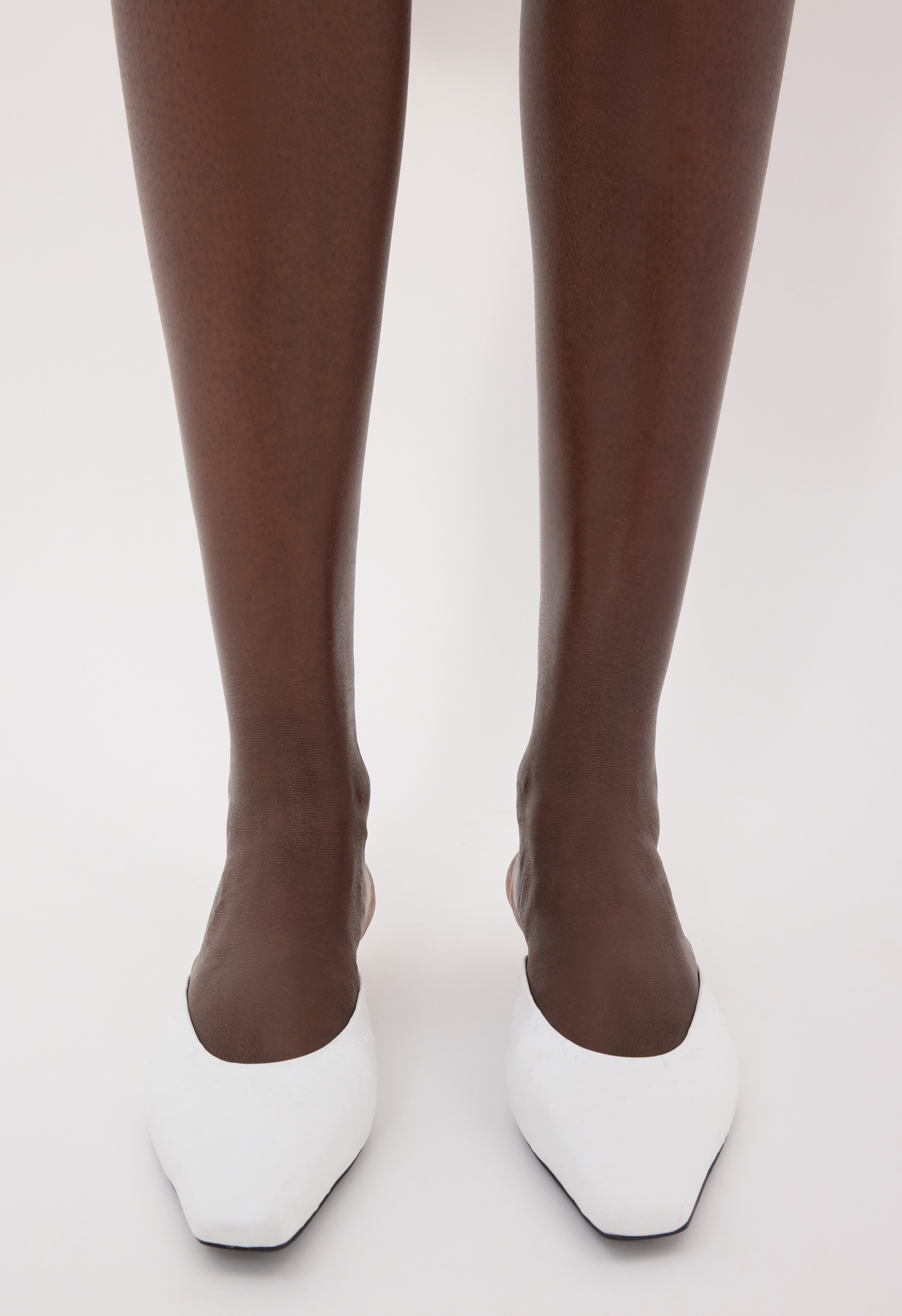 ALIX Ostrich-effect leather mules